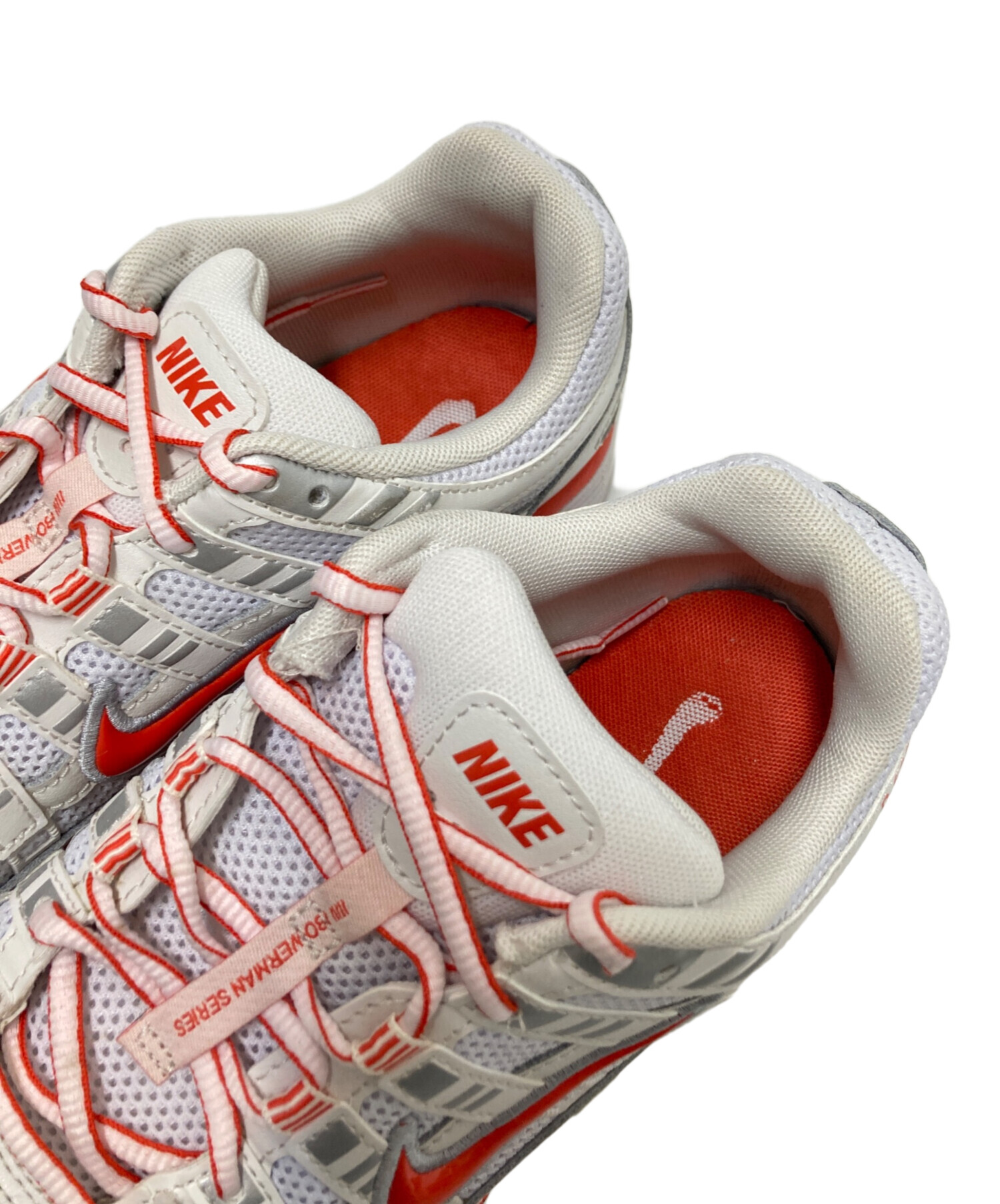 中古・古着通販】NIKE (ナイキ) P-6000 ホワイト×オレンジ サイズ:24.5