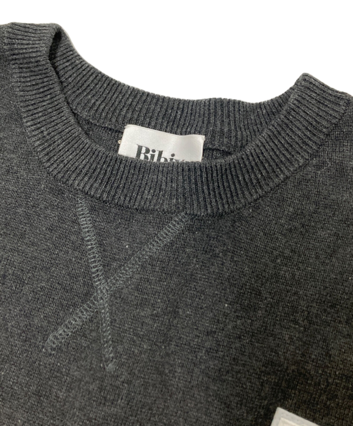 中古・古着通販】Bibiy. (ビビィ) B. CLUB KNIT グレー サイズ:M