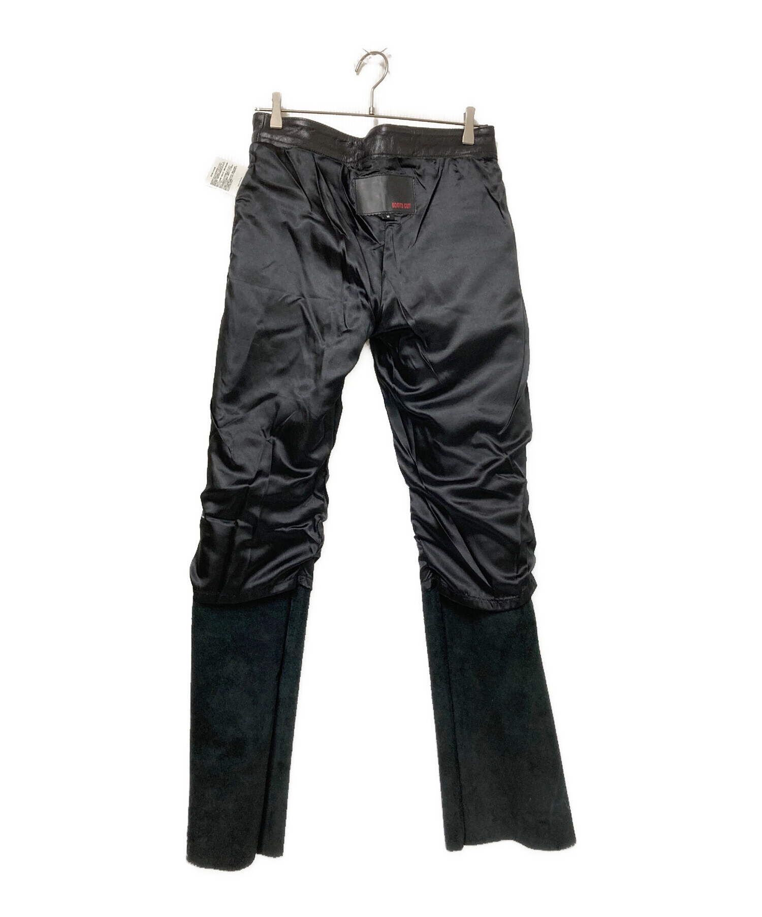 中古・古着通販】BOOTS CUT (ブーツカット) レザーパンツ ブラック