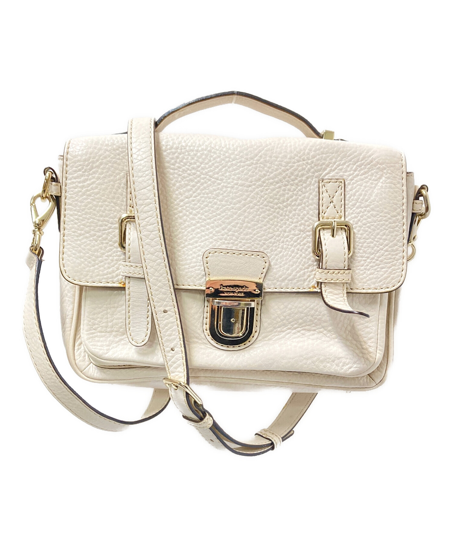 Kate Spade ショルダーバッグ ベージュ/ホワイト 正規品 ケイト 