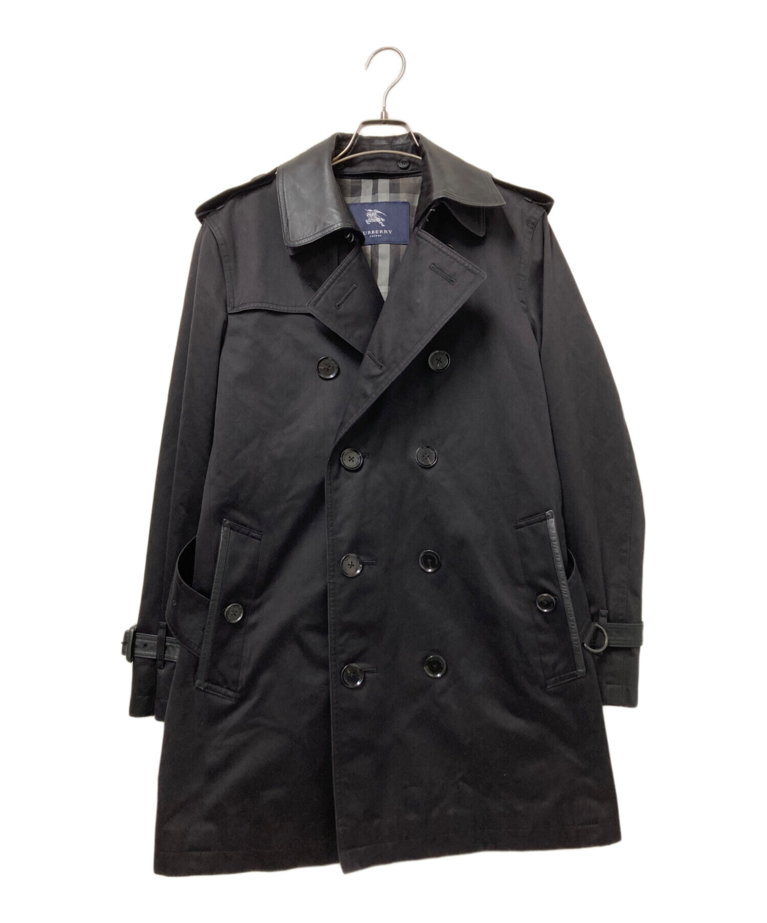 中古・古着通販】BURBERRY LONDON (バーバリーロンドン) レザー切替