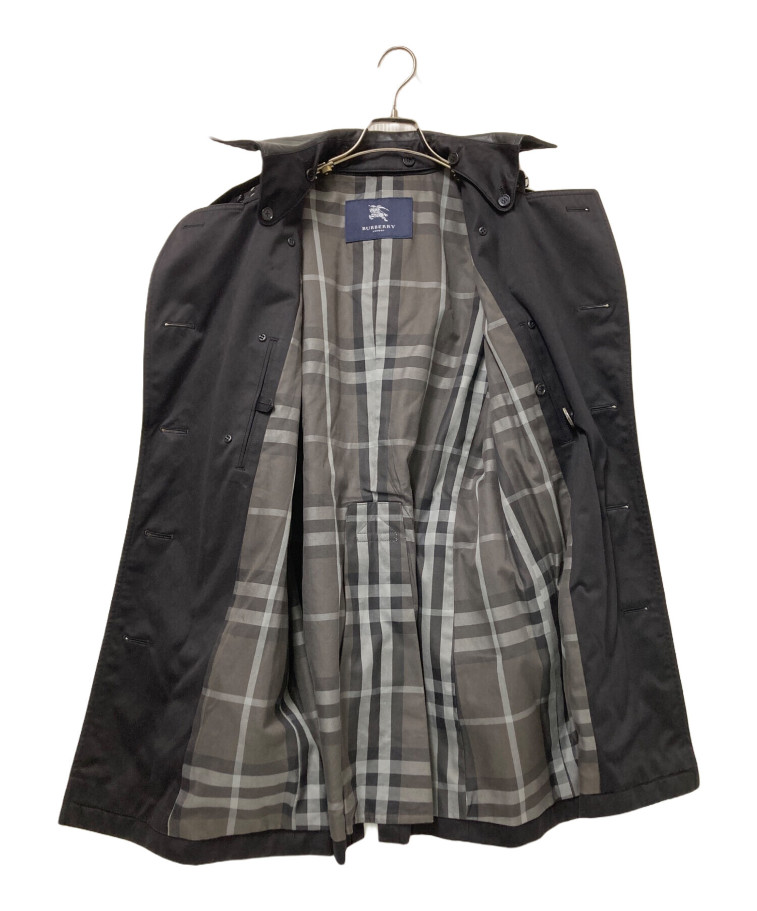 中古・古着通販】BURBERRY LONDON (バーバリーロンドン) レザー切替