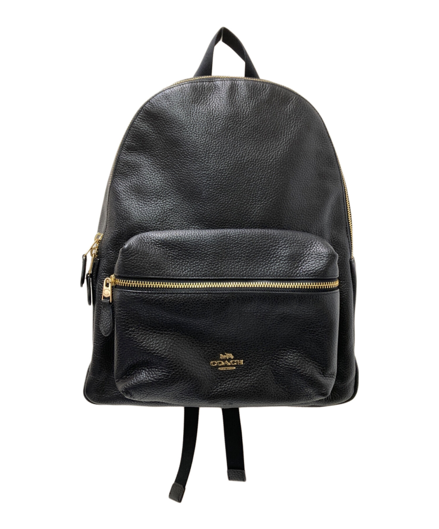 中古・古着通販】COACH (コーチ) Charlie Backpack In Pebble Leather