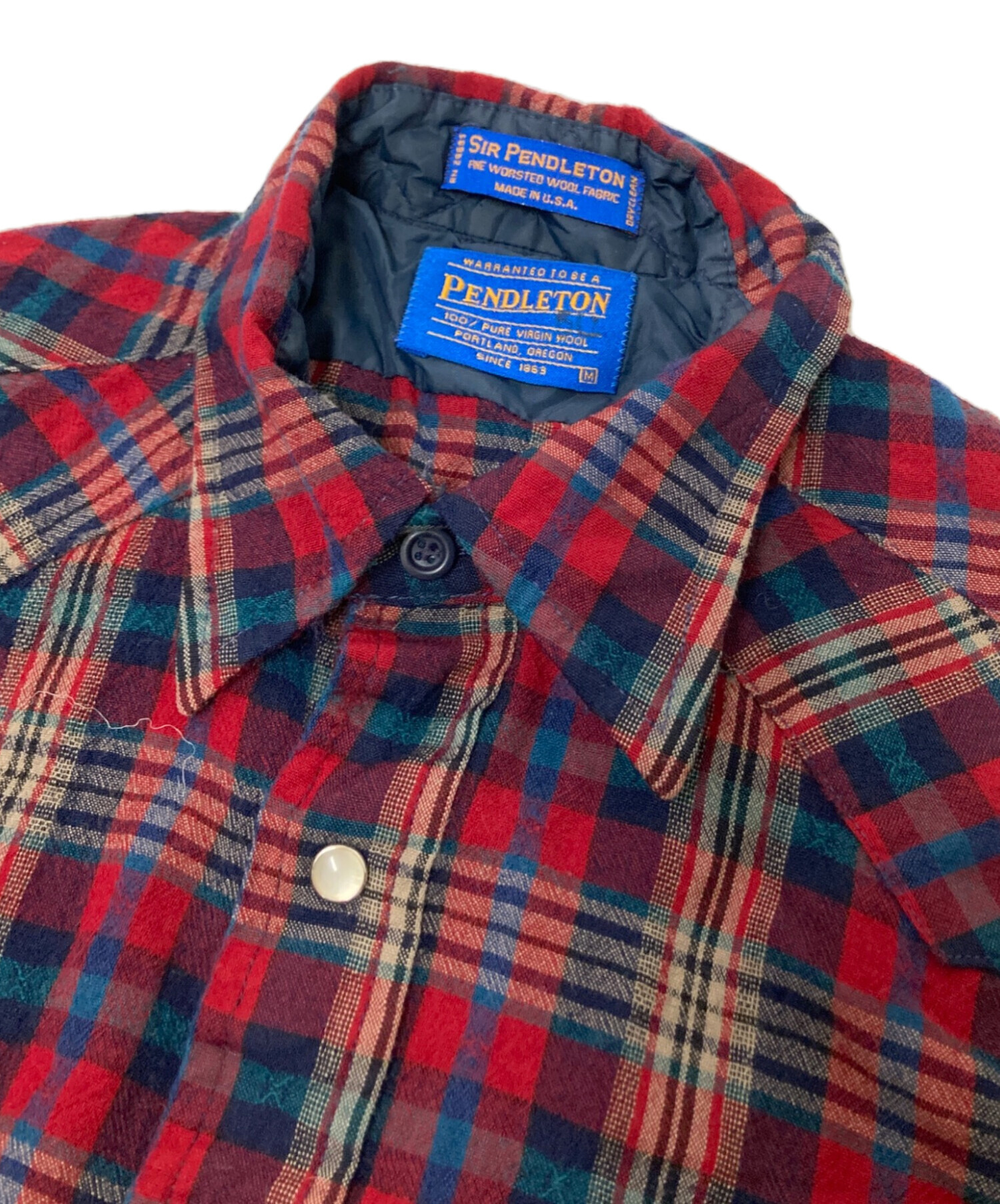 中古・古着通販】PENDLETON (ペンドルトン) ウール ウエスタンシャツ