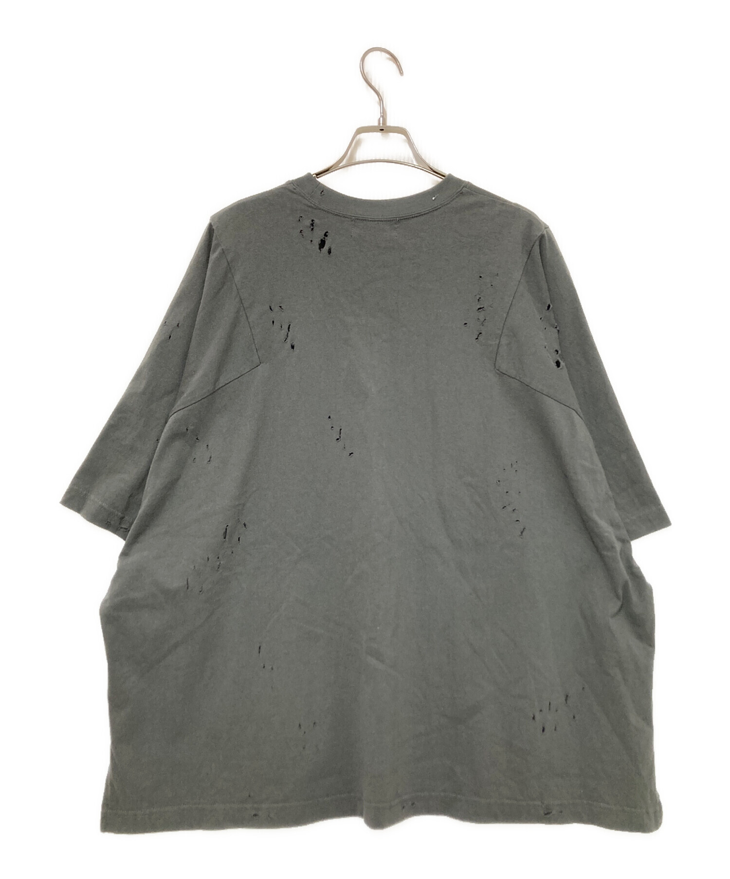 中古・古着通販】AMBERGLEAM (アンバーグリーム) ダメージロゴTシャツ