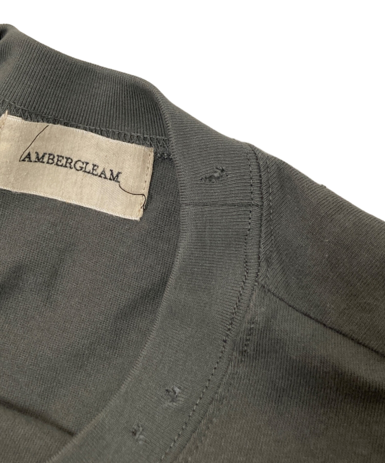 中古・古着通販】AMBERGLEAM (アンバーグリーム) ダメージロゴTシャツ