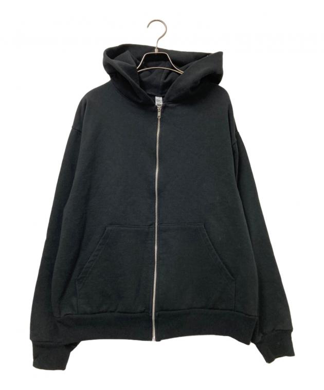 ロサンゼルスアパレル ヴィンテージブラック パーカー M 中古・古着通販】LOS ANGELES APPAREL (ロサンゼルスアパレル) ジップ