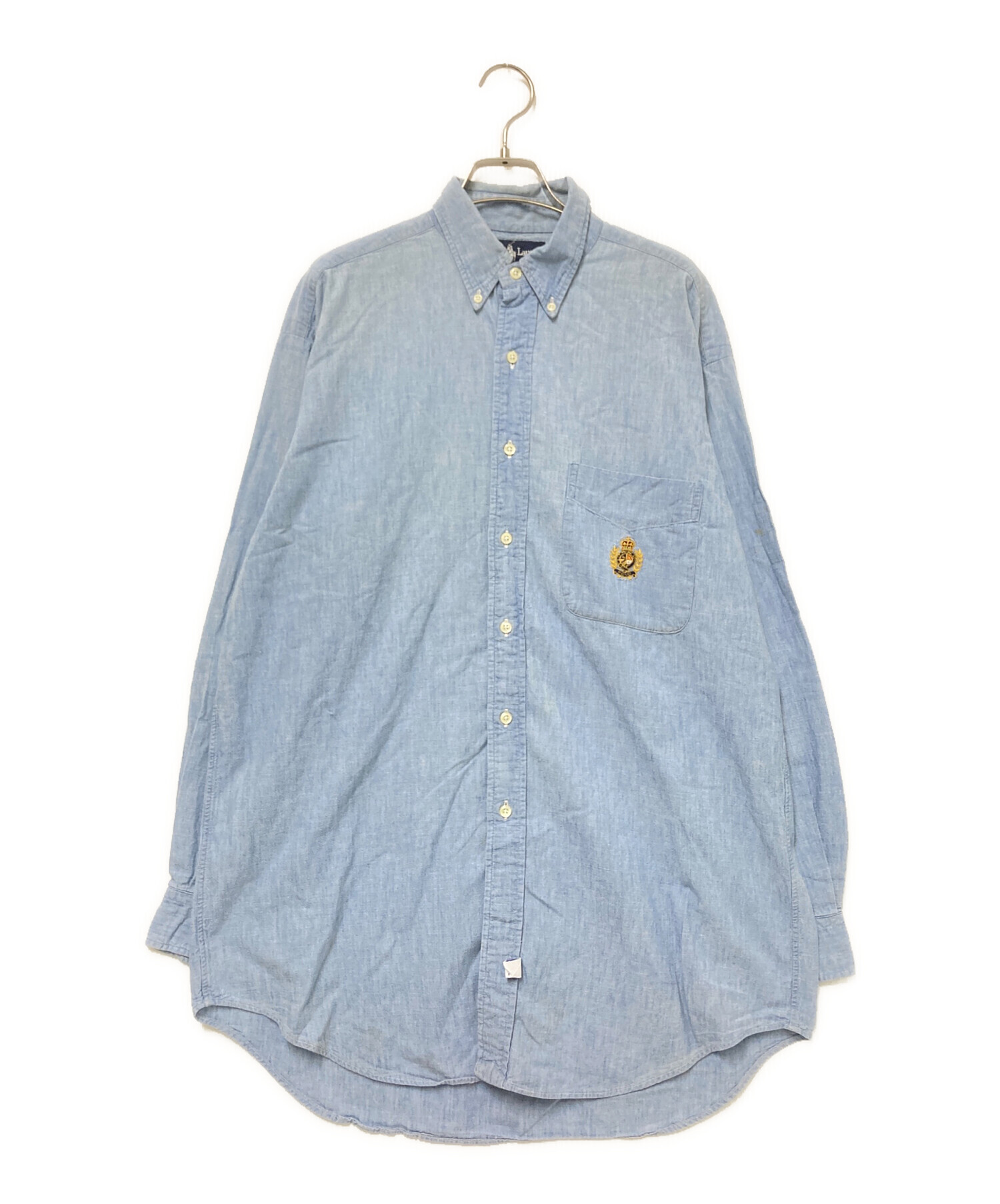 中古・古着通販】RALPH LAUREN (ラルフローレン) シャンブレーボタン 