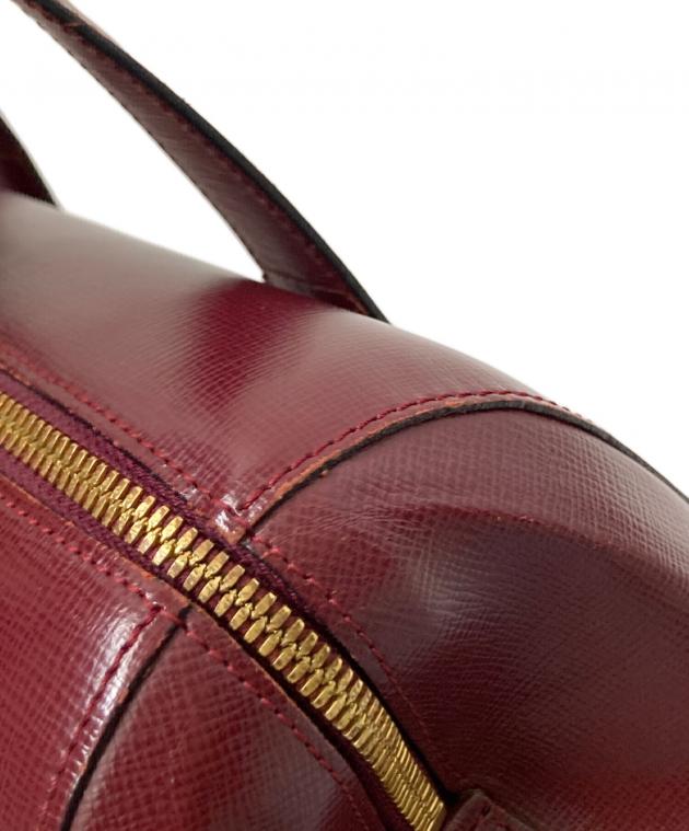 中古・古着通販】Cartier (カルティエ) ミニボストンバッグ ボルドー