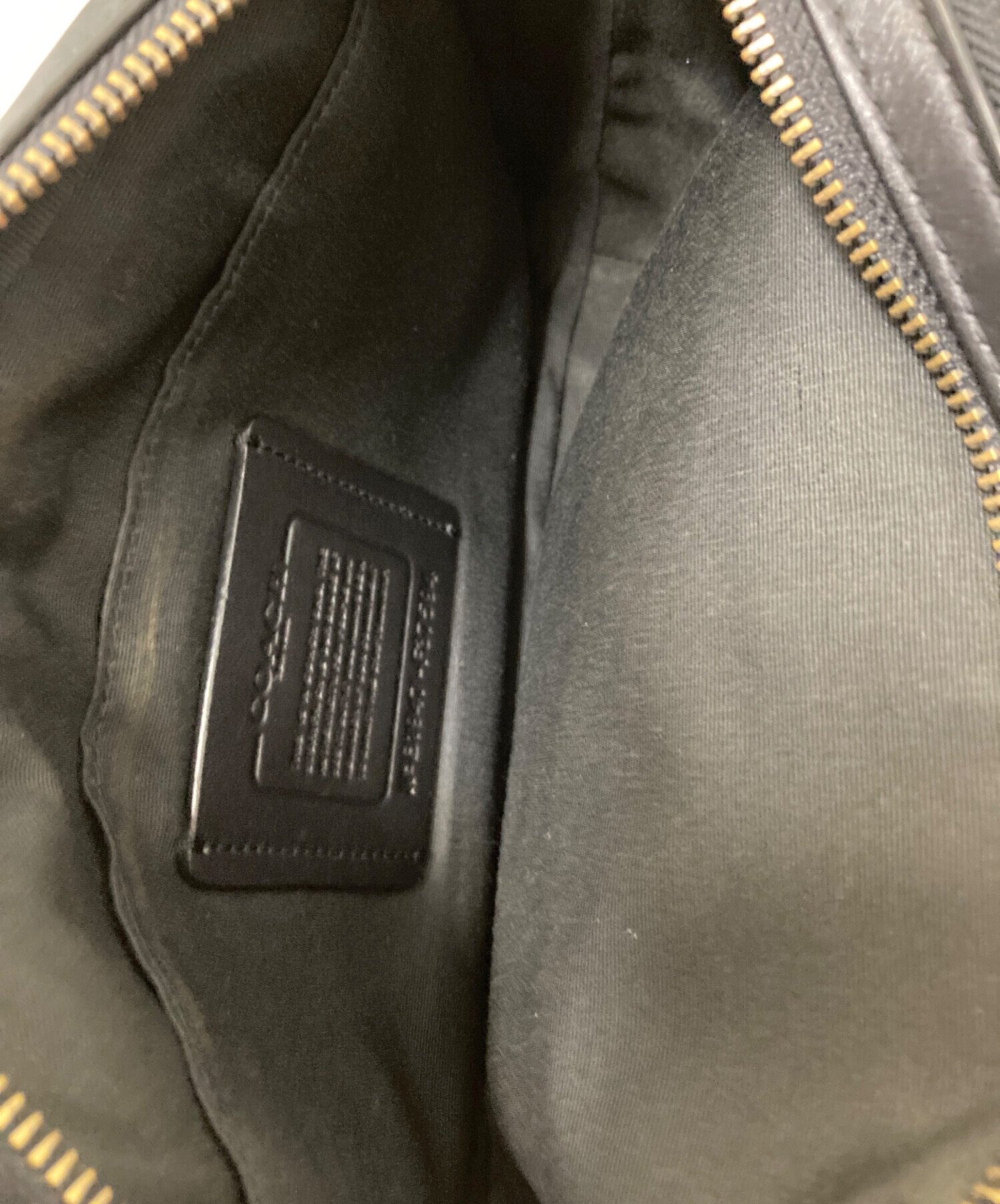 中古・古着通販】COACH (コーチ) ワンショルダーバッグ ブラック