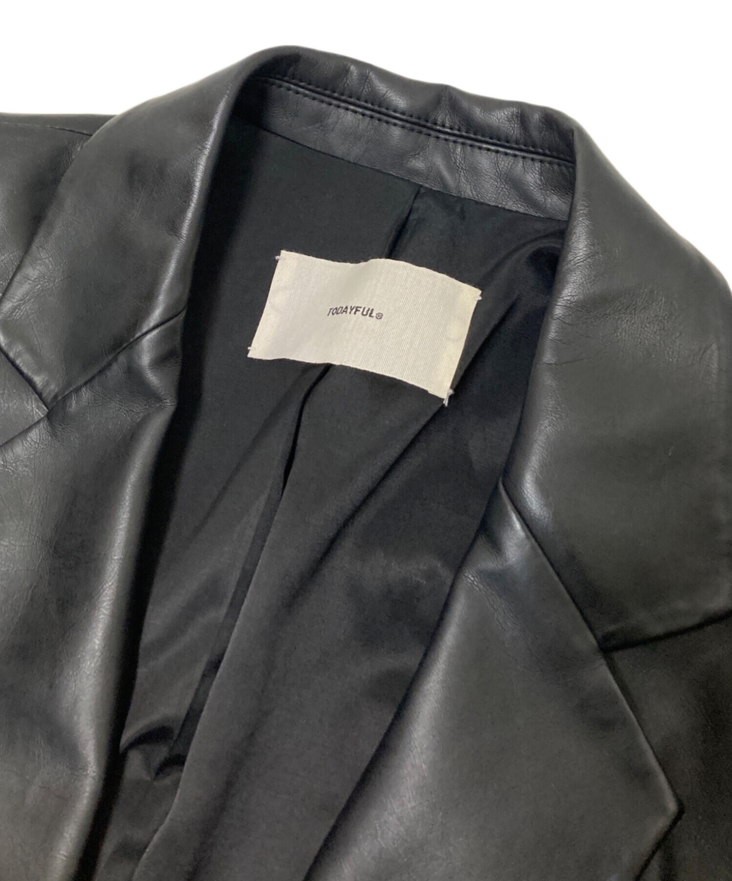 中古・古着通販】TODAYFUL (トゥデイフル) Ecoleather Tailored Jacket