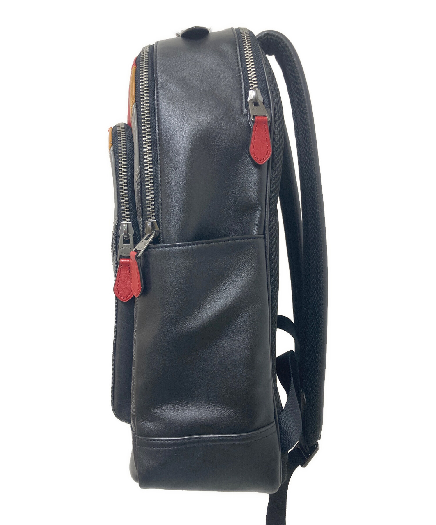 【未使用品】COACH リュック バックパック シグネチャー C7673 中古・古着通販】COACH (コーチ) シグネチャーリュック ブラック