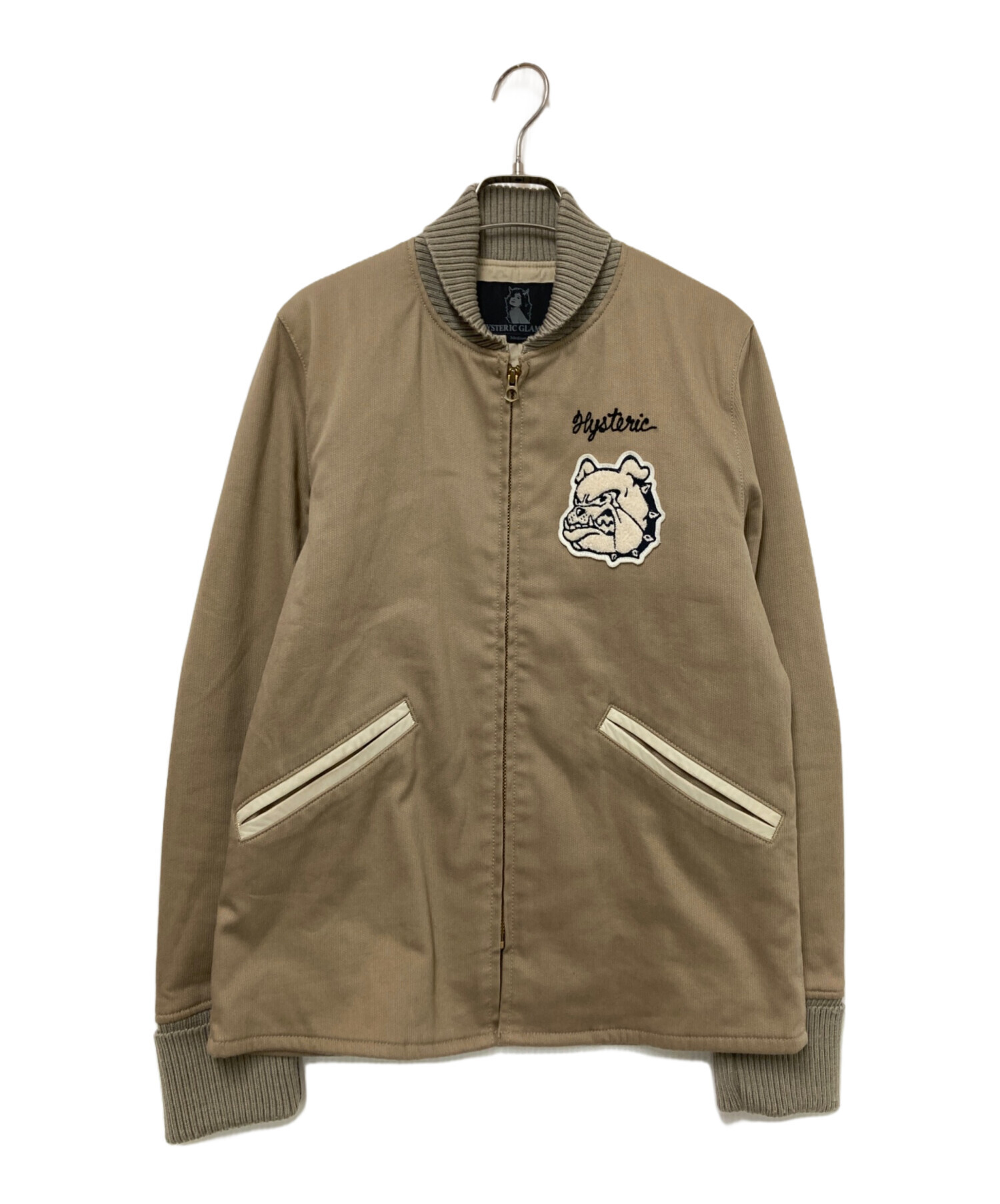 ヒステリックグラマー　ナイロンジャケット　ヒスガールロゴワッペン HYSTERIC GLAMOUR ヒステリックグラマー ジップアップ ナイロン
