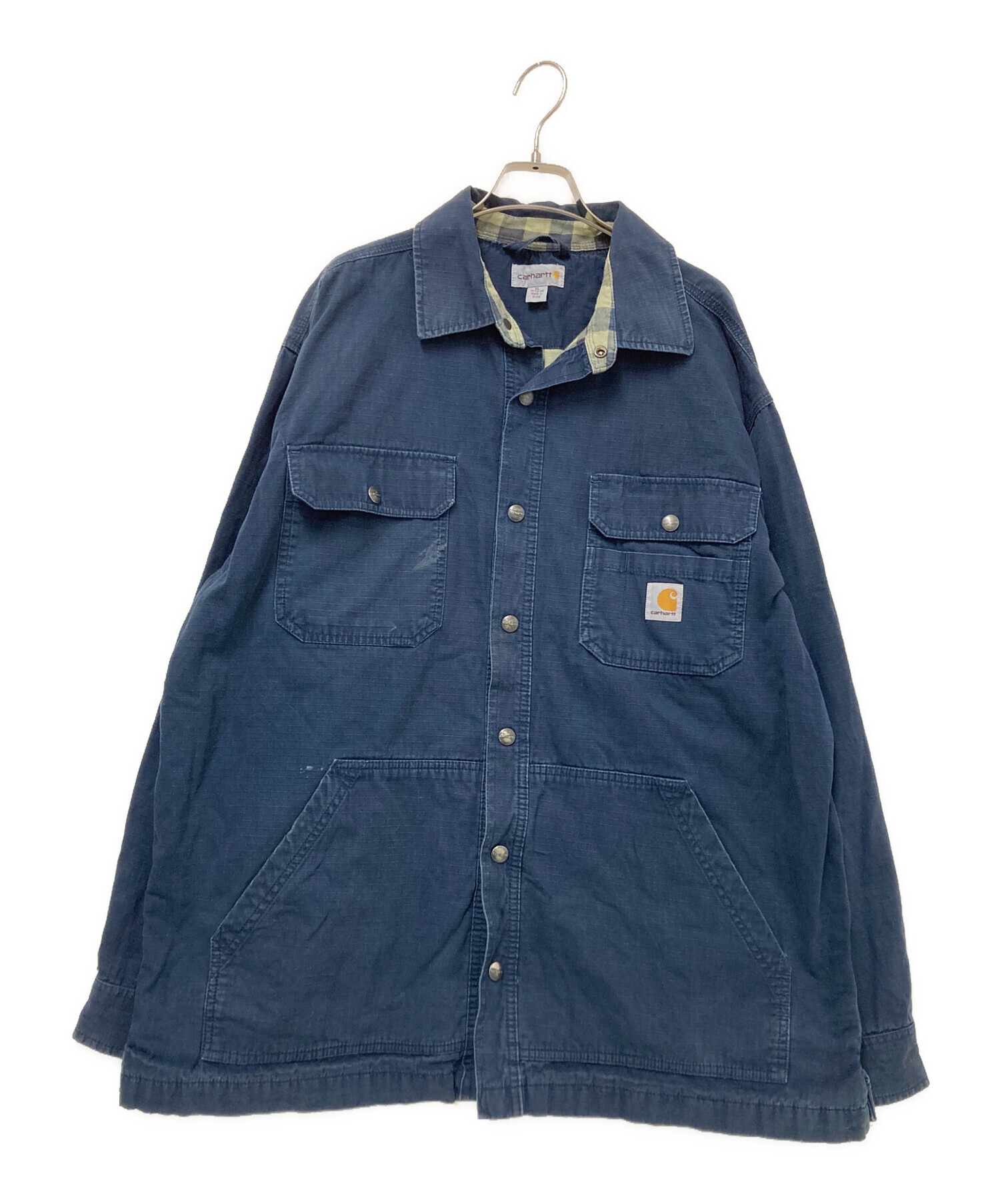 Carhartt カバーオール Medium ネイビー　M 中古・古着通販】CarHartt (カーハート) カバーオール ネイビー サイズ