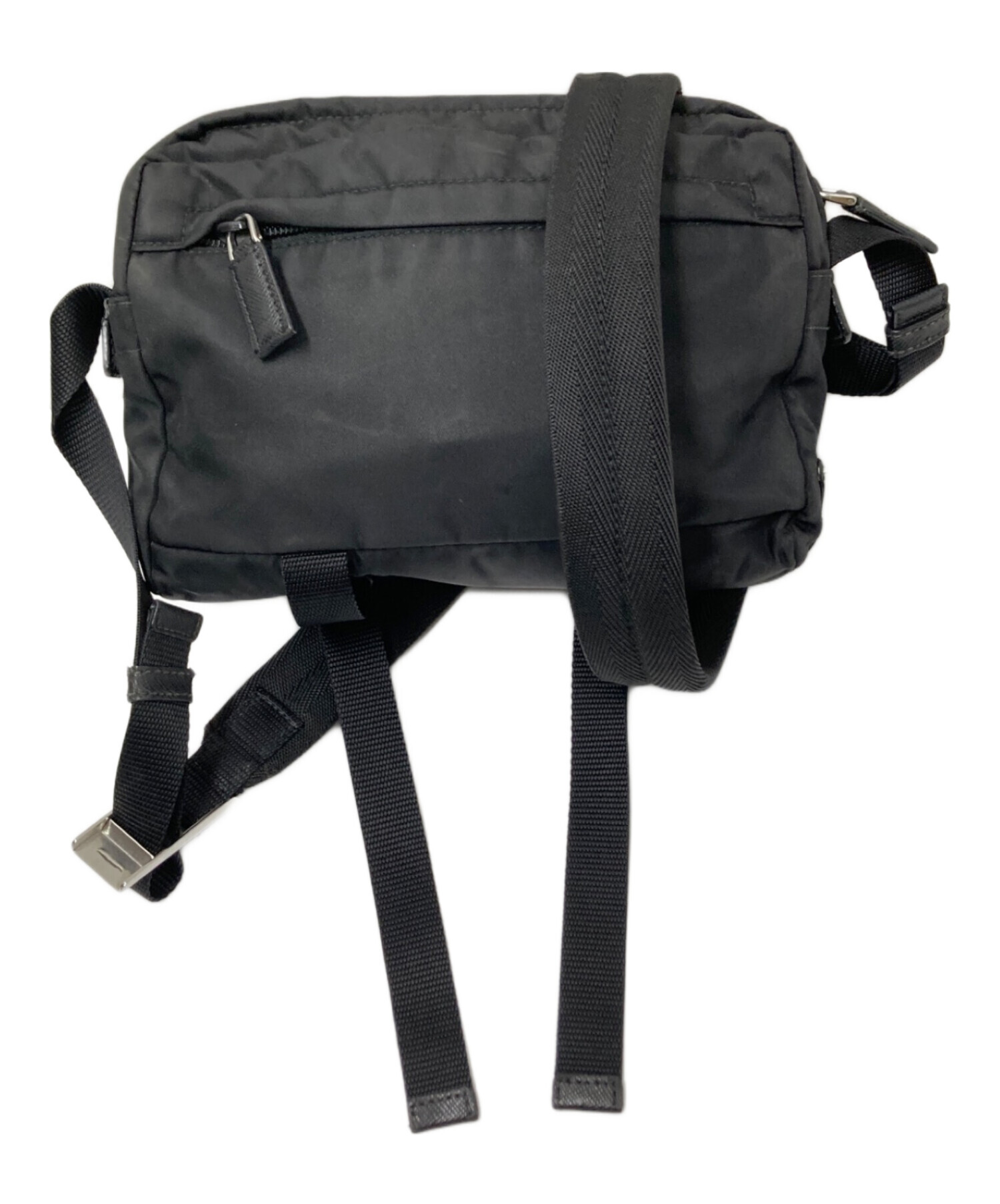 PRADA プラダ ショルダーバッグ  黒 【古着】【中古】【送料無料】 中古・古着通販】PRADA (プラダ) ショルダーバッグ ブラック｜ブランド