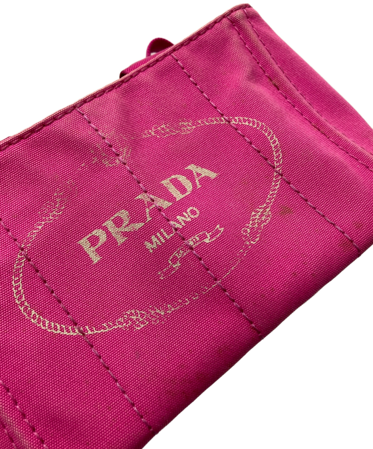 値下げ本革プラダ2Wayピンクバッグ正規 プラダ PRADA バッグ LEATHER SHOULDER BAG レザー ショルダーバッグ