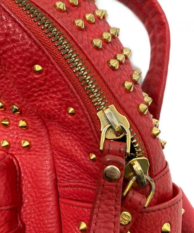 中古・古着通販】MCM (エムシーエム) スタッズリュック レッド サイズ