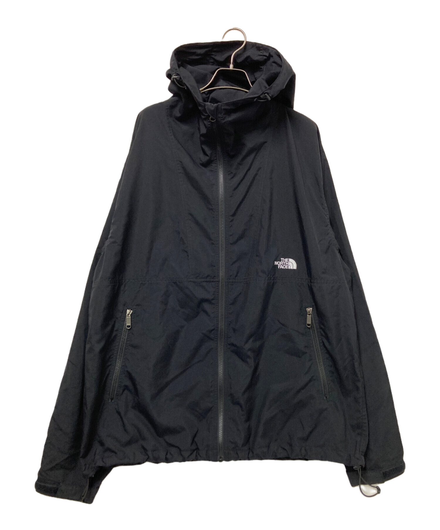 【美品 XL】THE NORTH FACE コンパクトジャケット 黒／ブラック 中古・古着通販】THE NORTH FACE (ザ ノース フェイス) コンパクト