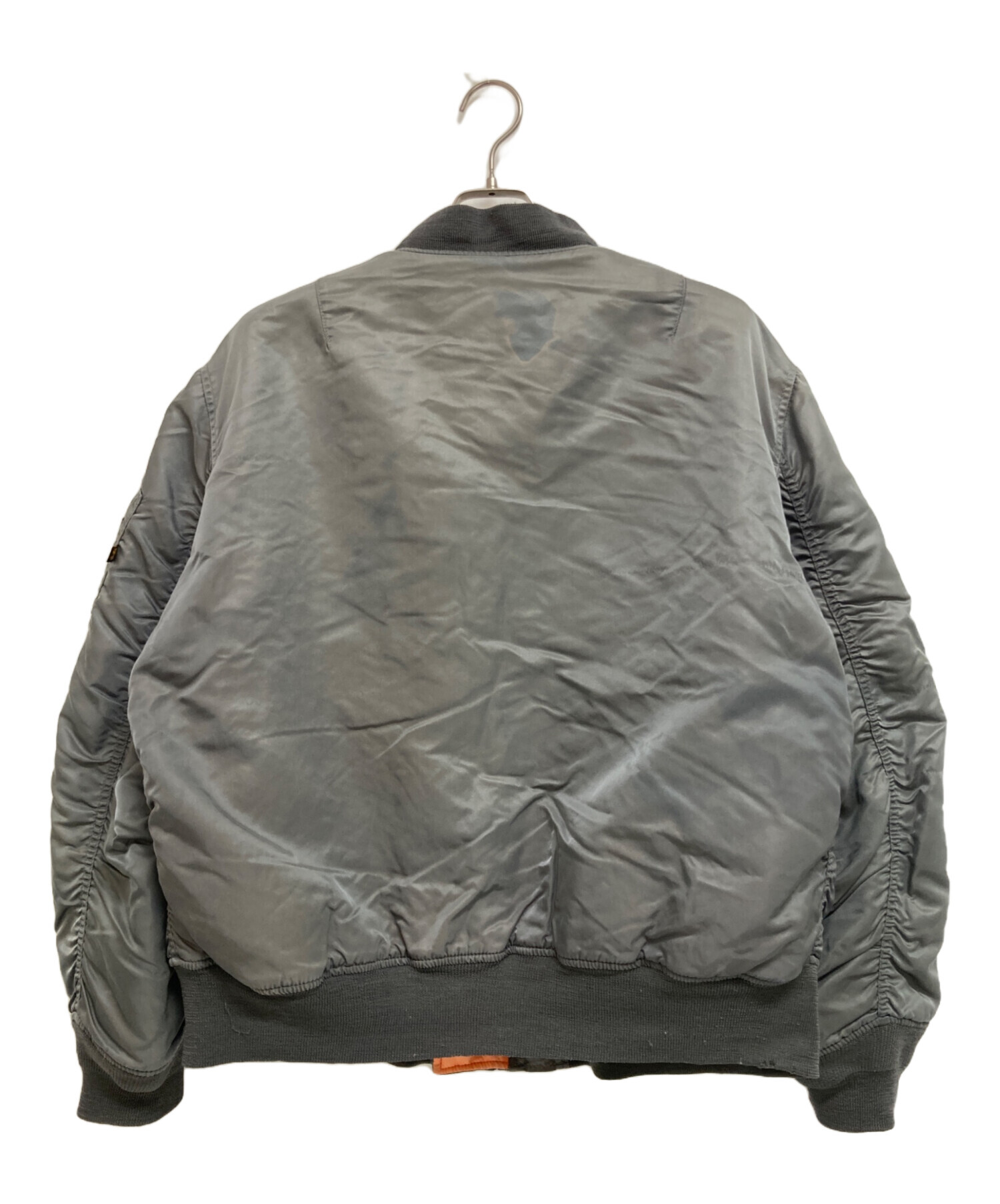 中古・古着通販】ALPHA (アルファ) MA-1ジャケット グレー サイズ:XL