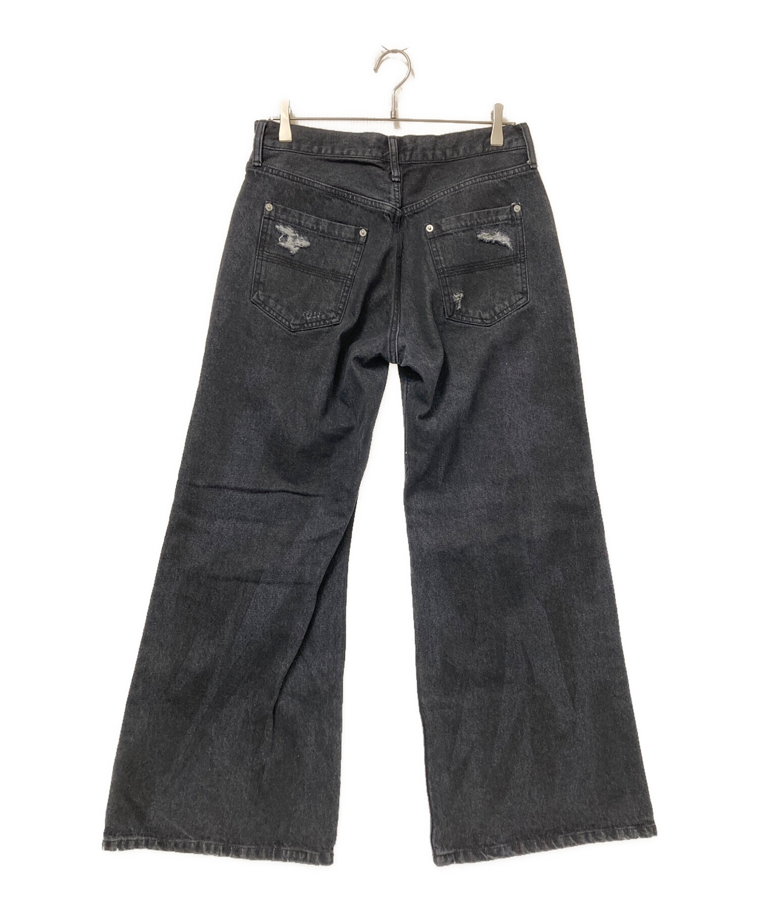 nmk様 購入専用ページ 中古・古着通販】HARE (ハレ) ダメージ加工ワイドパンツ インディゴ