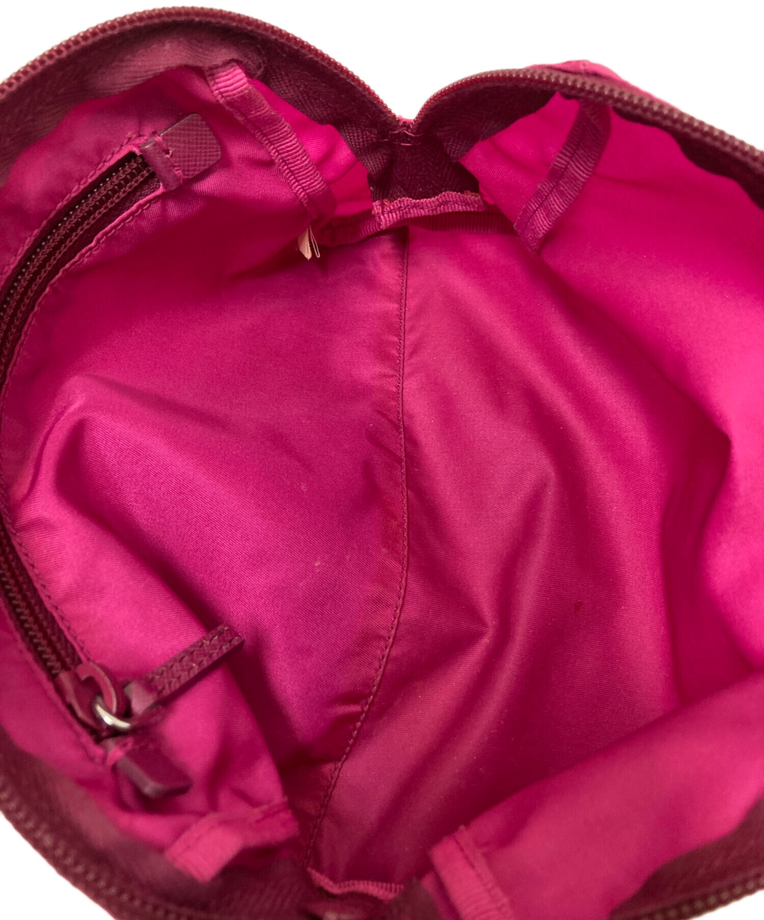中古・古着通販】PRADA (プラダ) ナイロンポーチ ピンク サイズ:下記 中古・古着通販】PRADA (プラダ) ナイロンポーチ ピンク サイズ:下記
