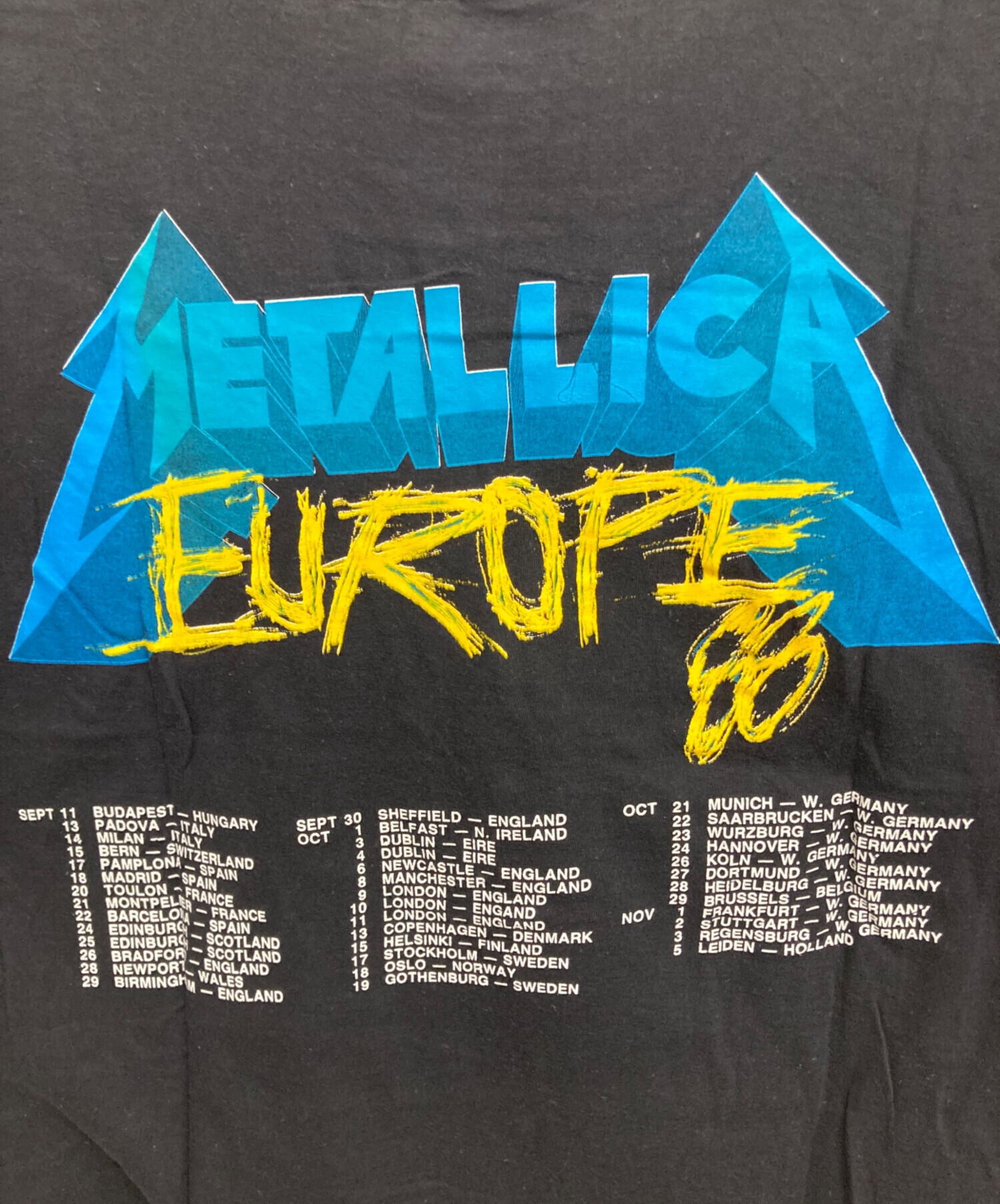 中古・古着通販】USED (ユーズド) 80sヴィンテージTシャツ ブラック
