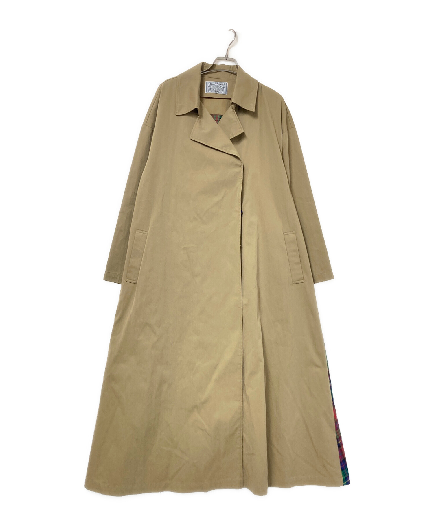 中古・古着通販】DOS DIOSAS (ドスディオサス) バックチェックトレンチ 中古・古着通販】DOS DIOSAS (ドスディオサス) バックチェックトレンチ