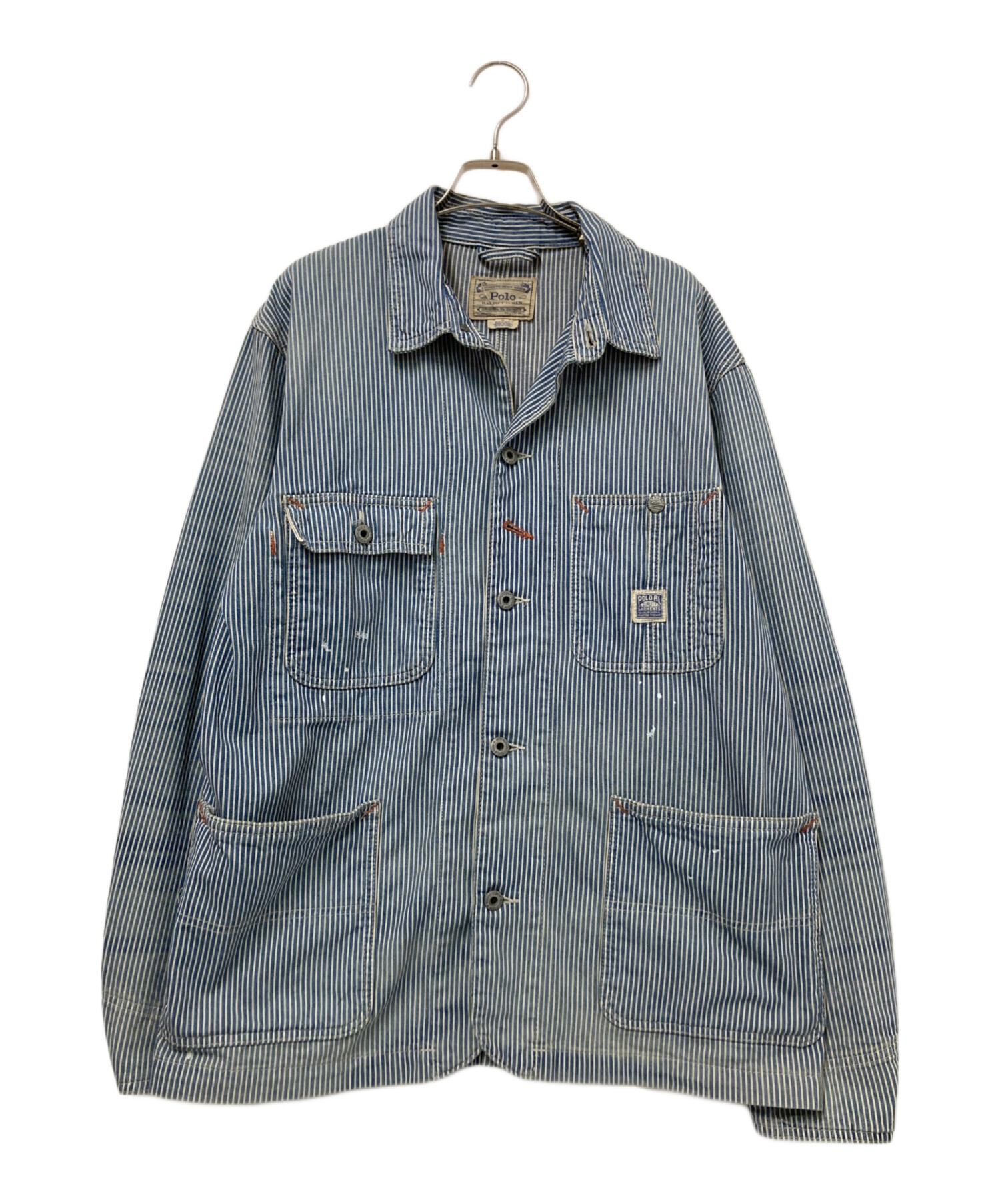 Polo by Ralph Lauren USA製 長袖シャツ S カバーオール POLO RALPH LAUREN（ポロ・ラルフローレン） カバーオール