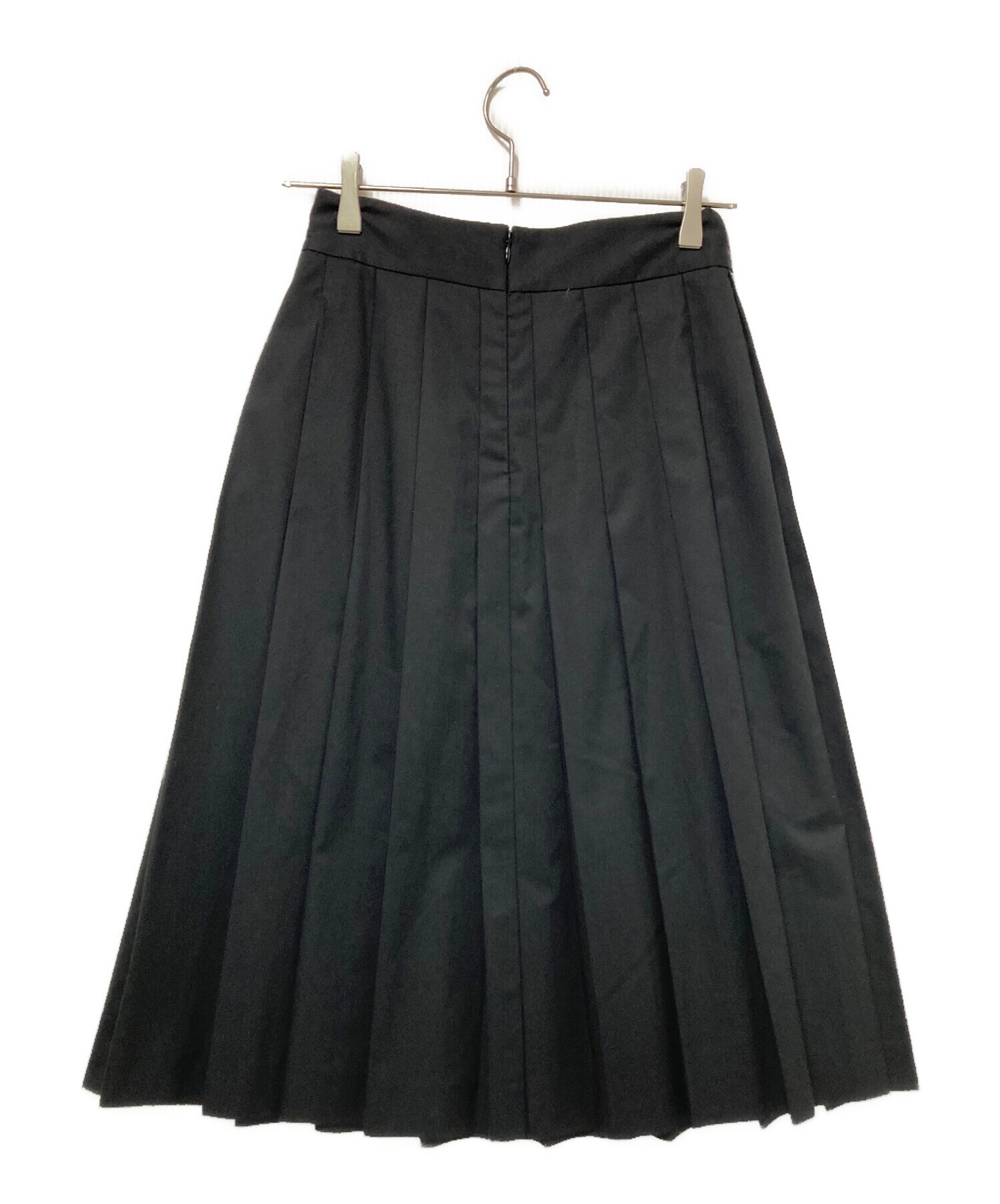 FRED PERRY フレッドペリー　タイト　スカート　UK8　黒 中古・古着通販】FRED PERRY (フレッドペリー) プリーツスカート