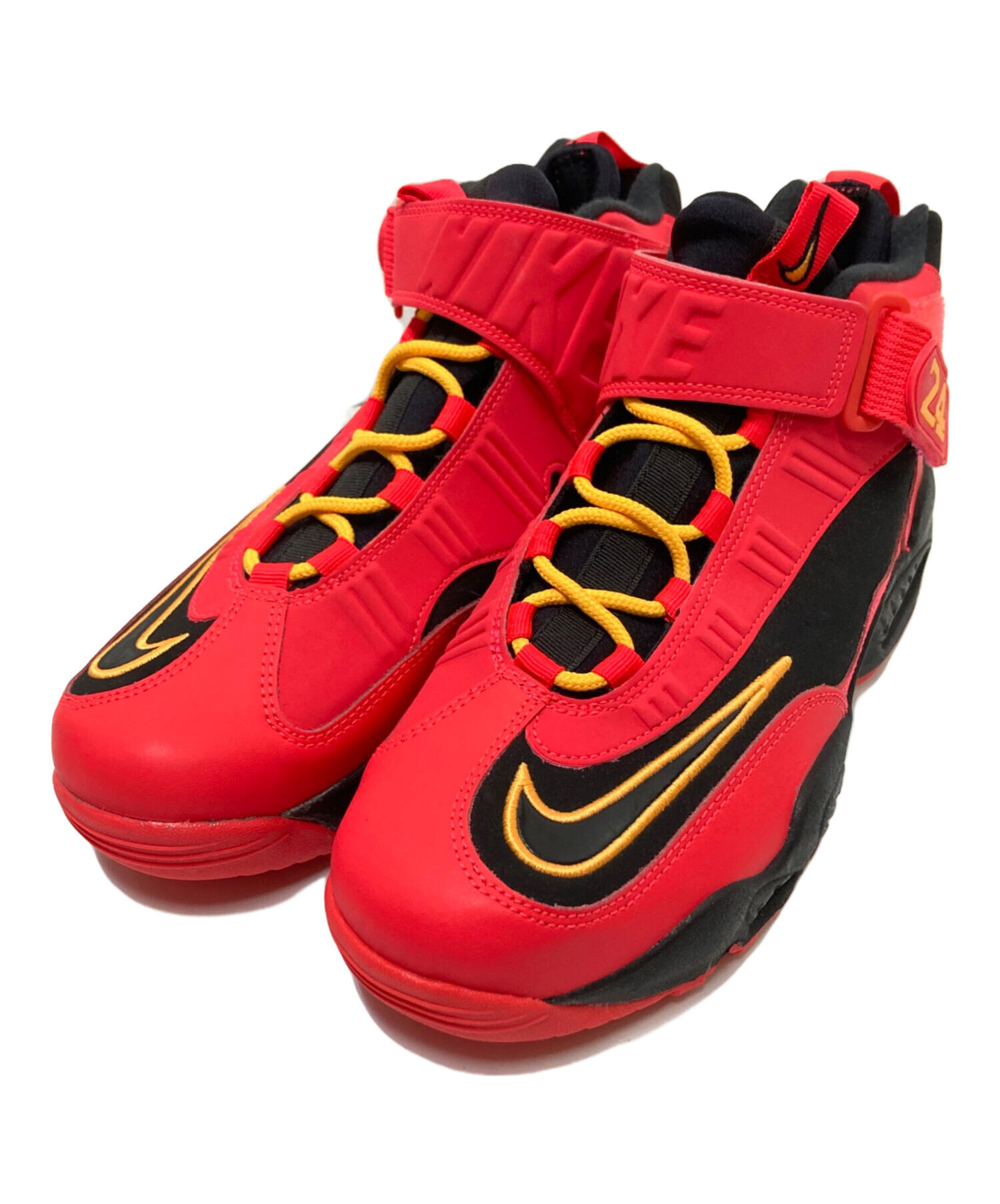 中古・古着通販】NIKE (ナイキ) ハイカットスニーカー ブラック×レッド