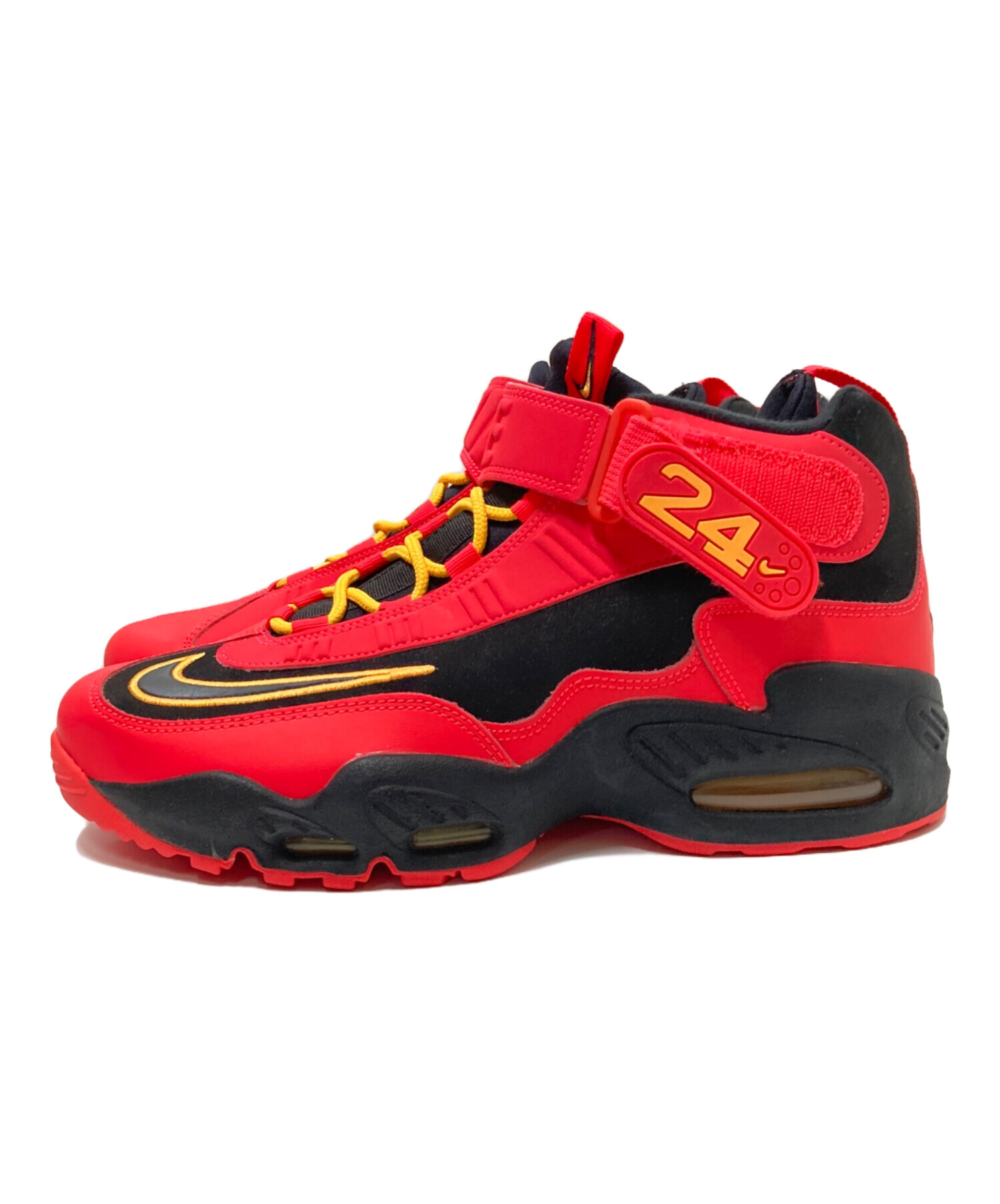 中古・古着通販】NIKE (ナイキ) ハイカットスニーカー ブラック×レッド