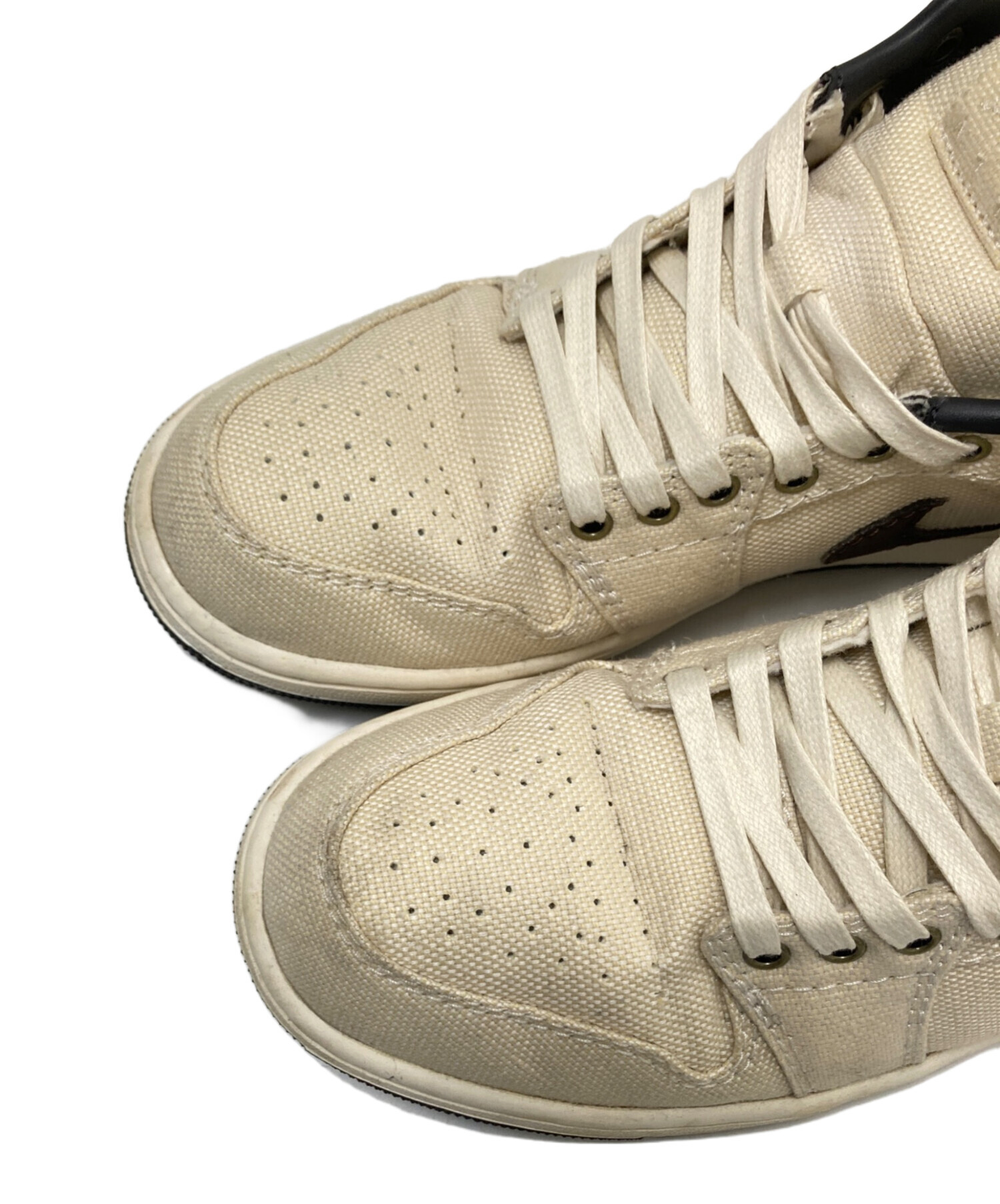 中古・古着通販】NIKE (ナイキ) AIR JORDAN 1 LOW PRM ベージュ 