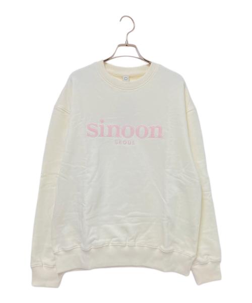 中古・古着通販】sinoon (シヌーン) ロゴスウェット ベージュ サイズ