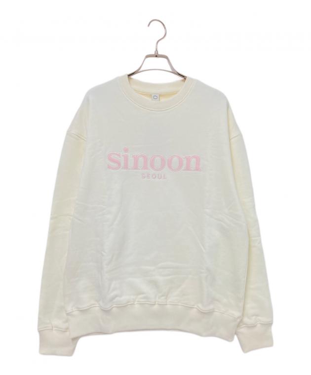 【新品　タグ付き】sinoon　スウェット 中古・古着通販】sinoon (シヌーン) ロゴスウェット ネイビー サイズ
