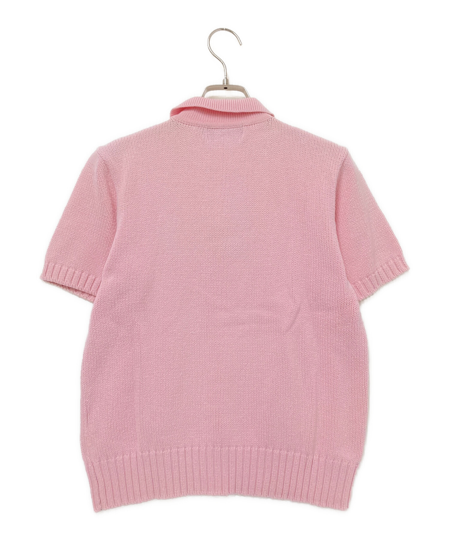 ラルフローレン ピンク ニット 半袖 中古・古着通販】RALPH LAUREN (ラルフローレン) 半袖ニット ピンク