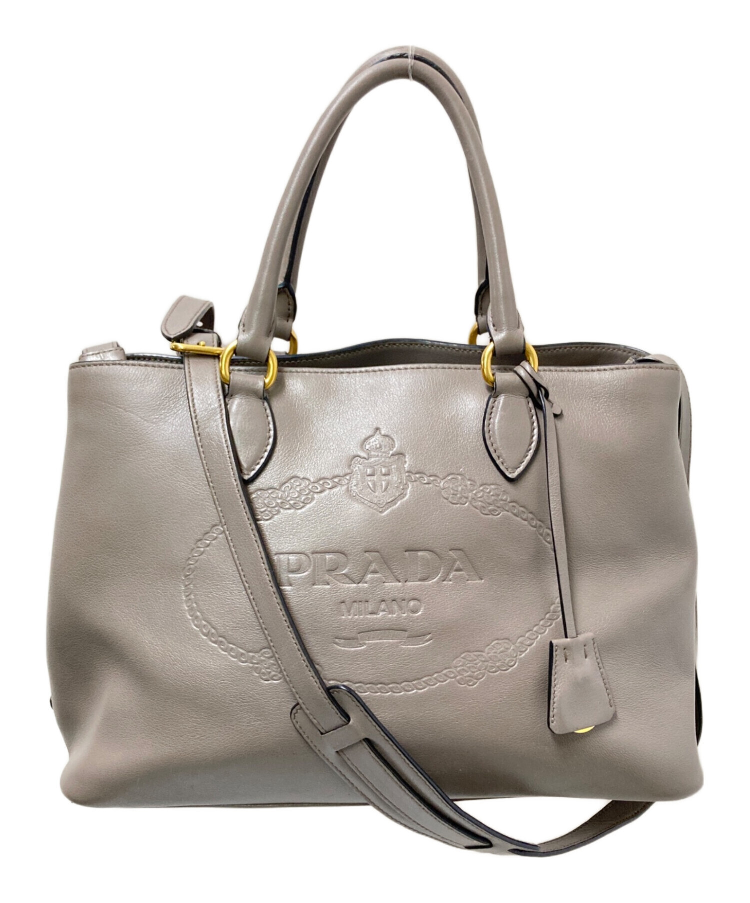中古・古着通販】PRADA (プラダ) BORSA A MANO カーフレザートート