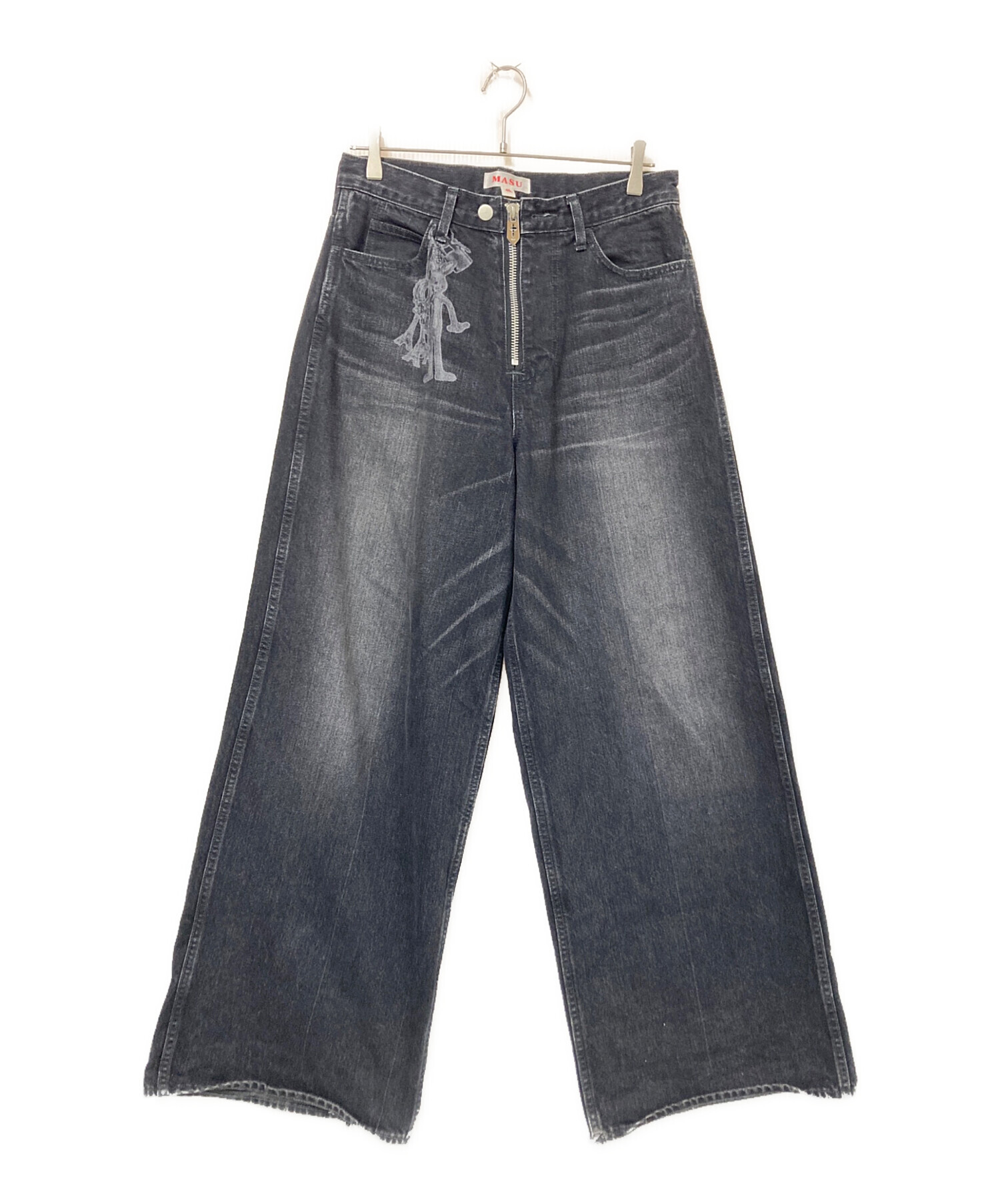 MASU ワイドレッグデニム 46 中古・古着通販】masu (エムエーエスユー) 