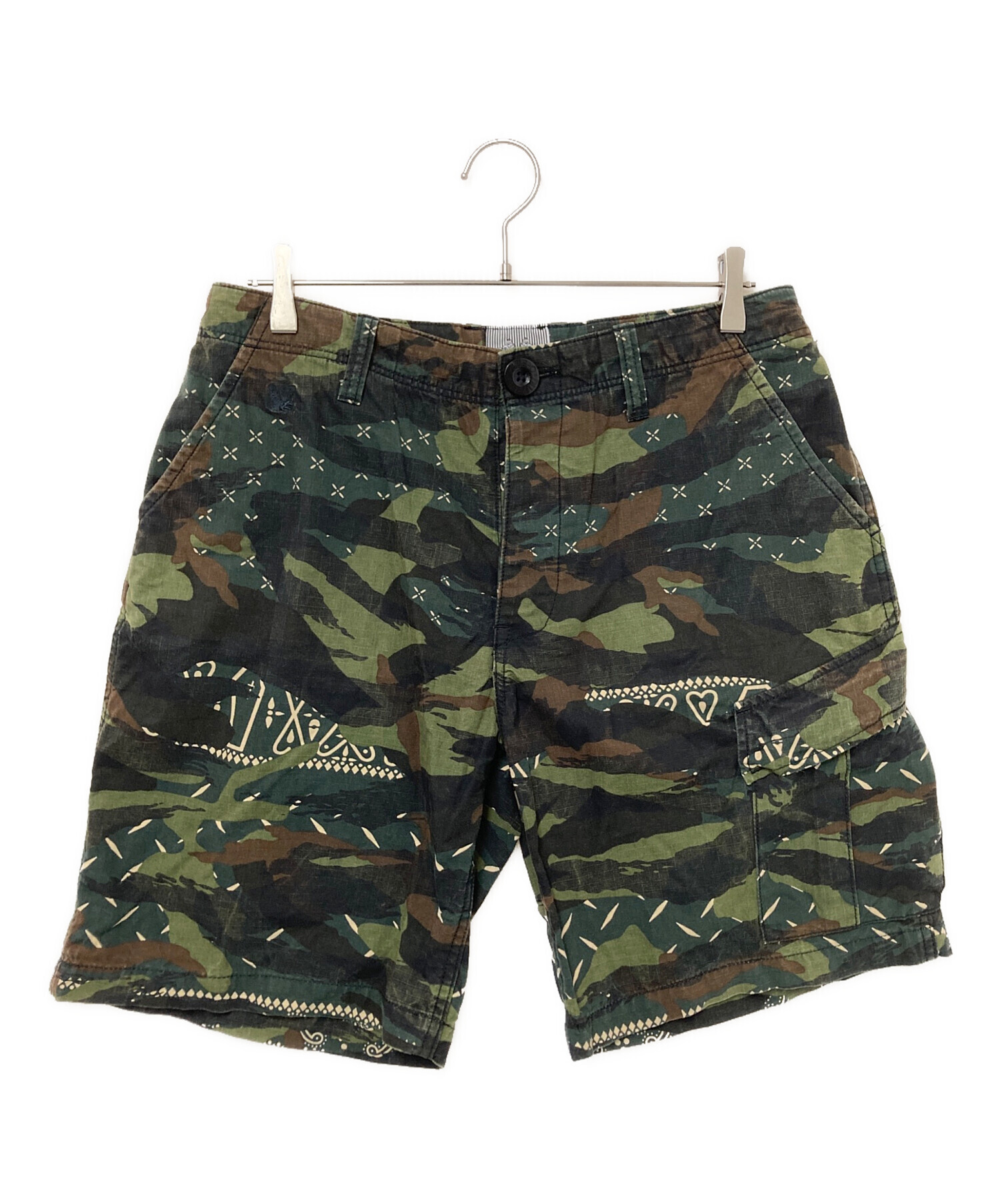 中古・古着通販】duppies (ダッピーズ) カーゴハーフパンツ グリーン