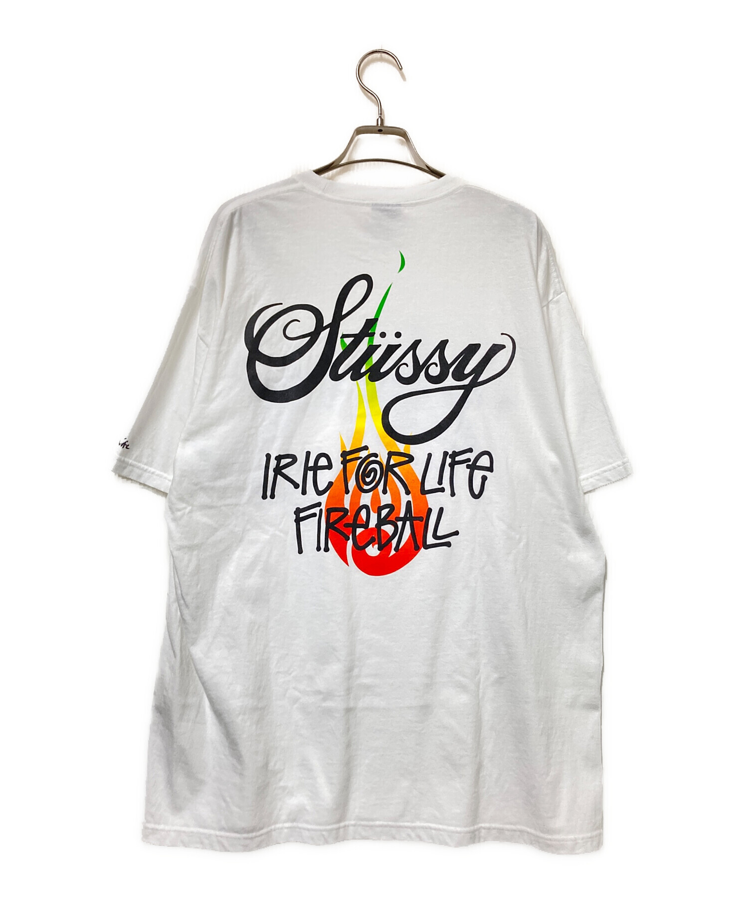 中古・古着通販】stussy (ステューシー) プリントTシャツ ホワイト