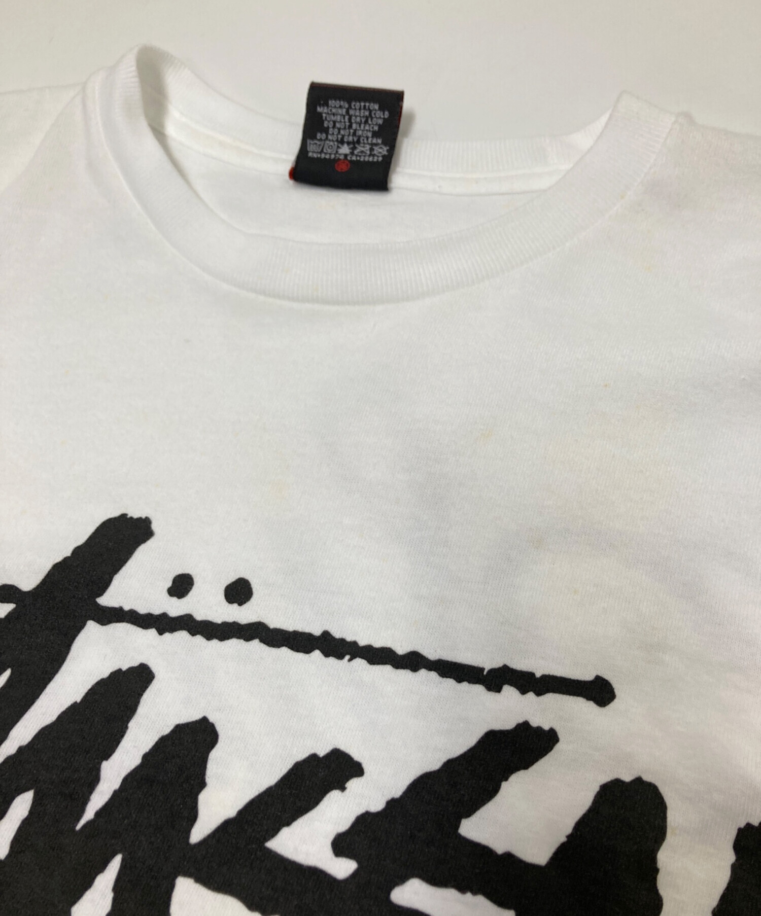 中古・古着通販】stussy (ステューシー) プリントTシャツ ホワイト