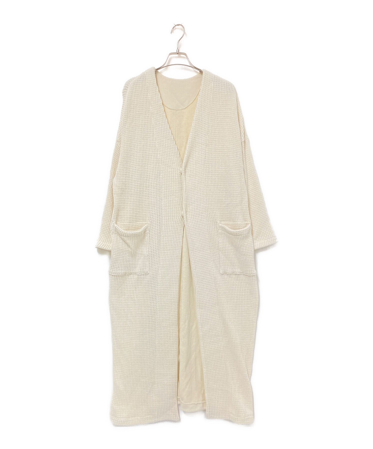 bajra バジュラ / 美品 23AW ループツイードコート ロング コート 中古・古着通販】Bajra (バジュラ) コットンロングコート ホワイト