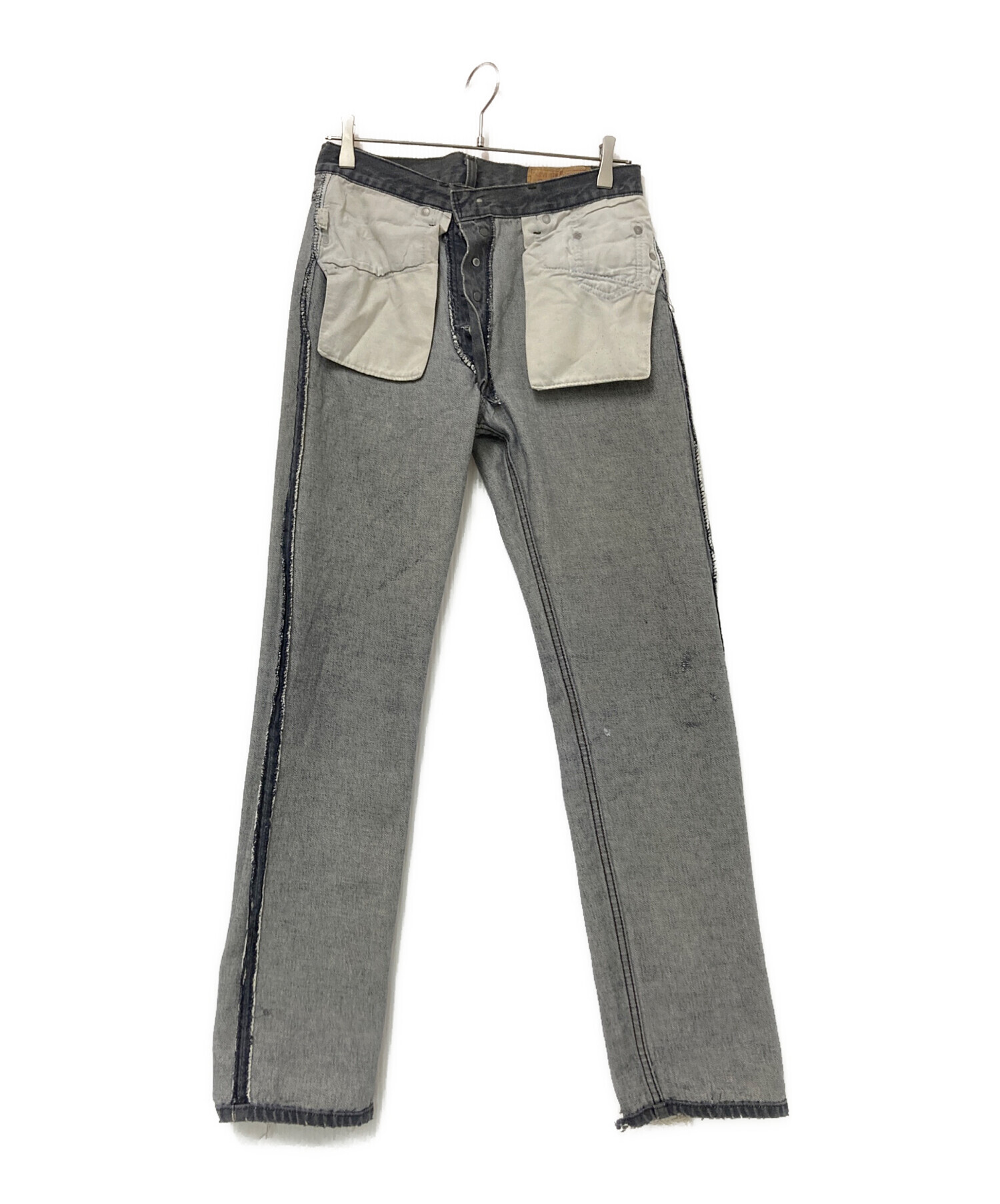 中古・古着通販】LEVI'S (リーバイス) 501先染めデニムパンツ ブラック