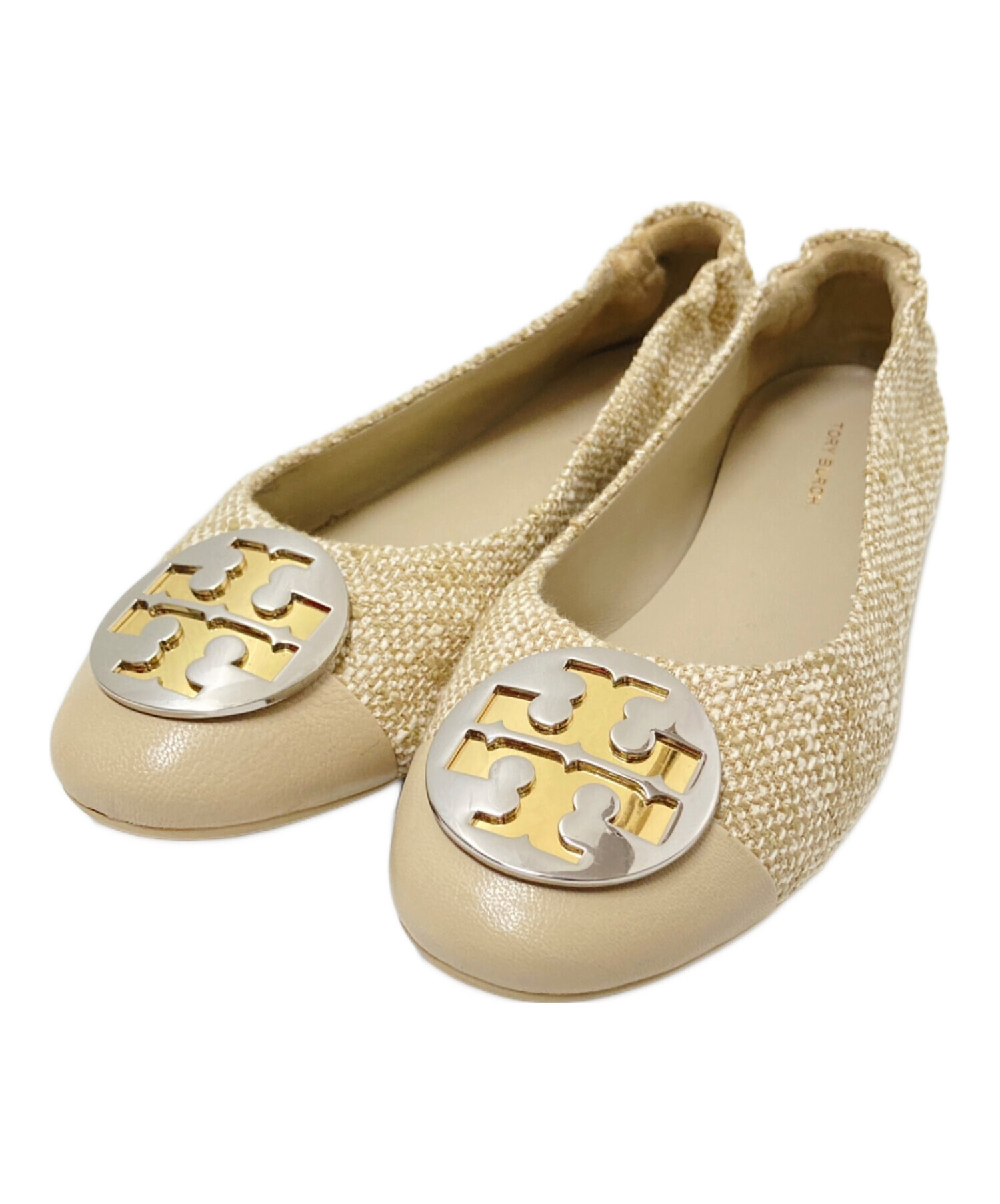 中古・古着通販】TORY BURCH (トリーバーチ) バレエシューズ ベージュ
