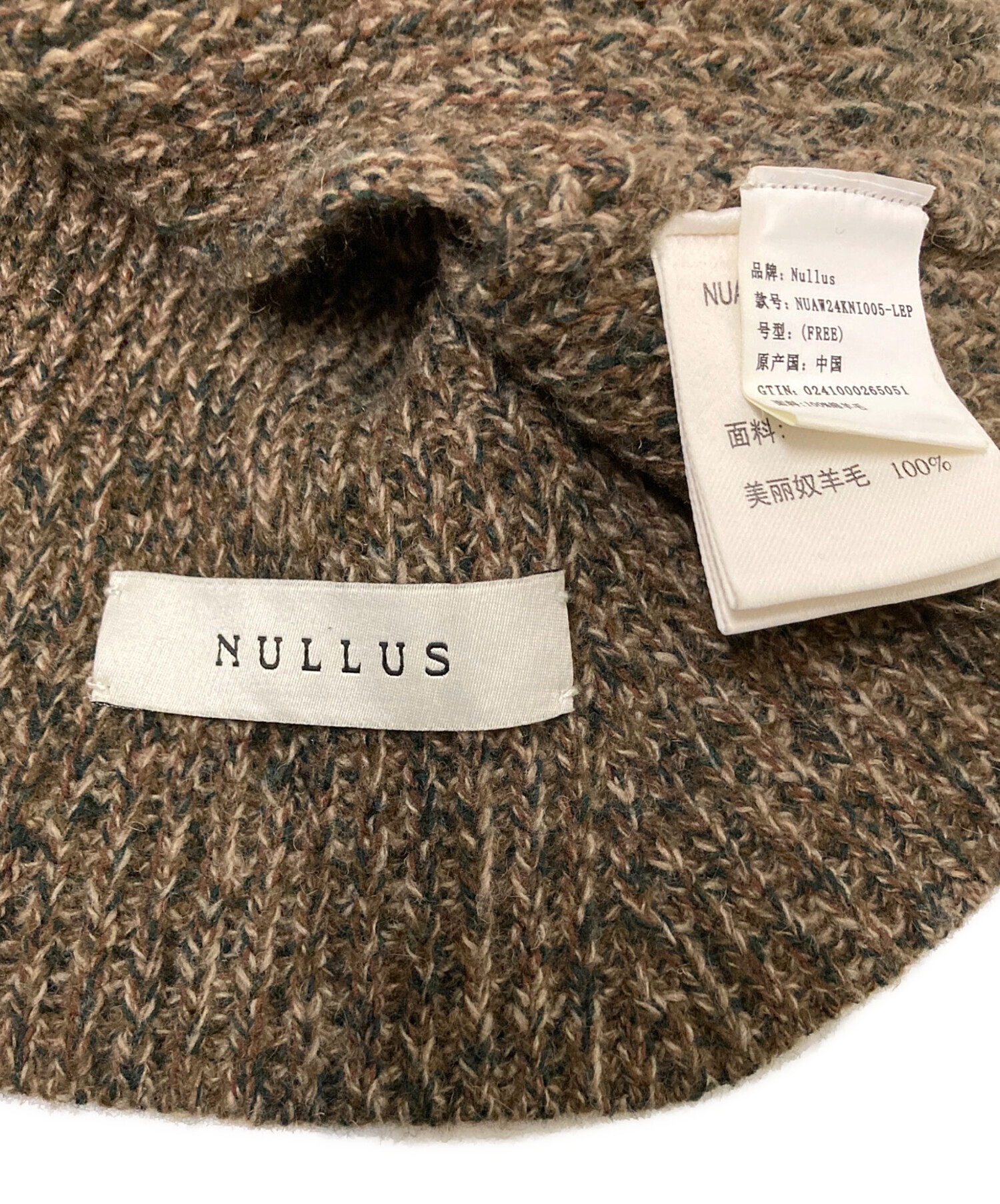 中古・古着通販】NULLUS (ヌールス) DRAPED BALACLAVA サイズ:M