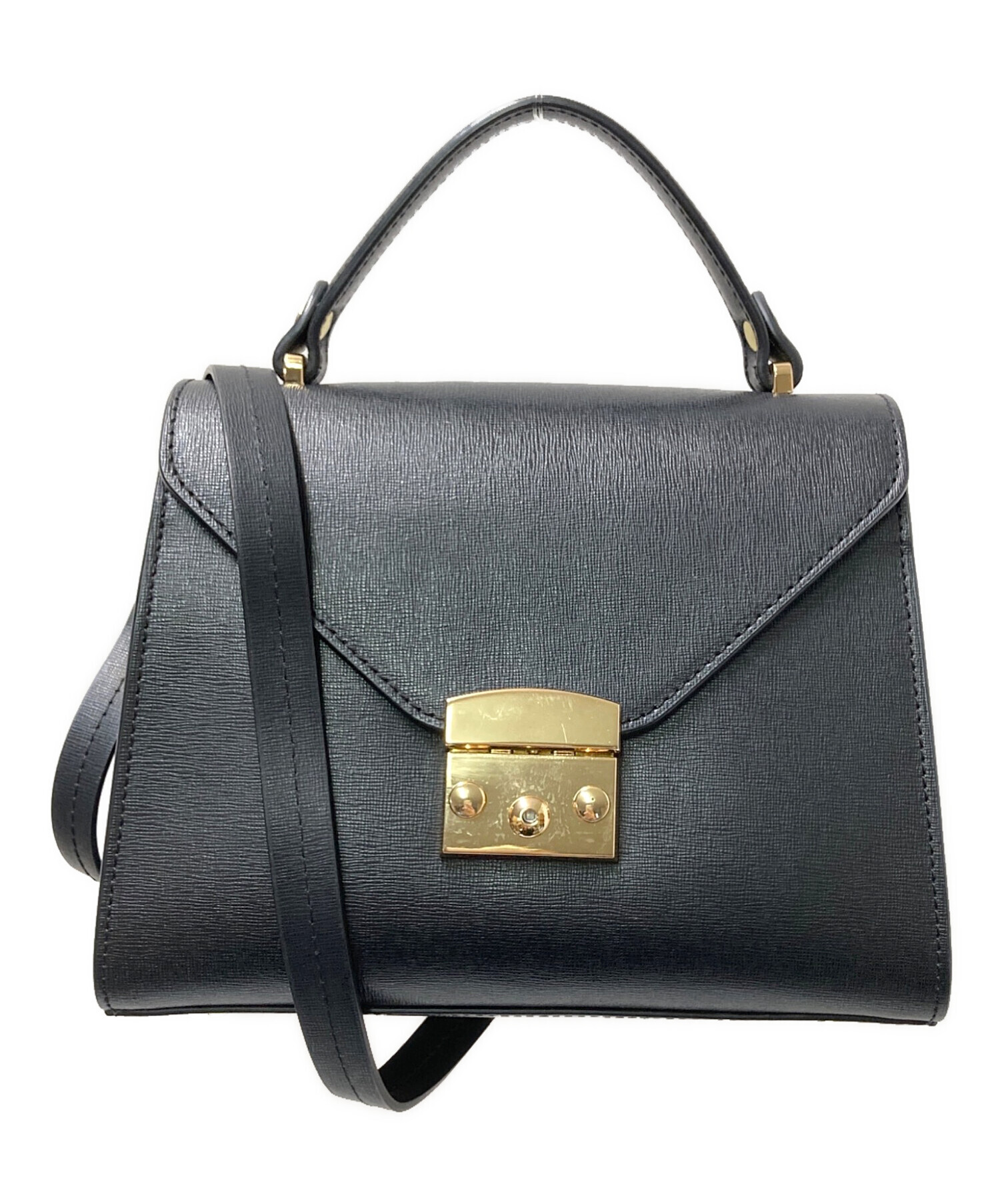 中古・古着通販】CAMELIA ROMA (カメリアローマ) LEATHER HANDBAG