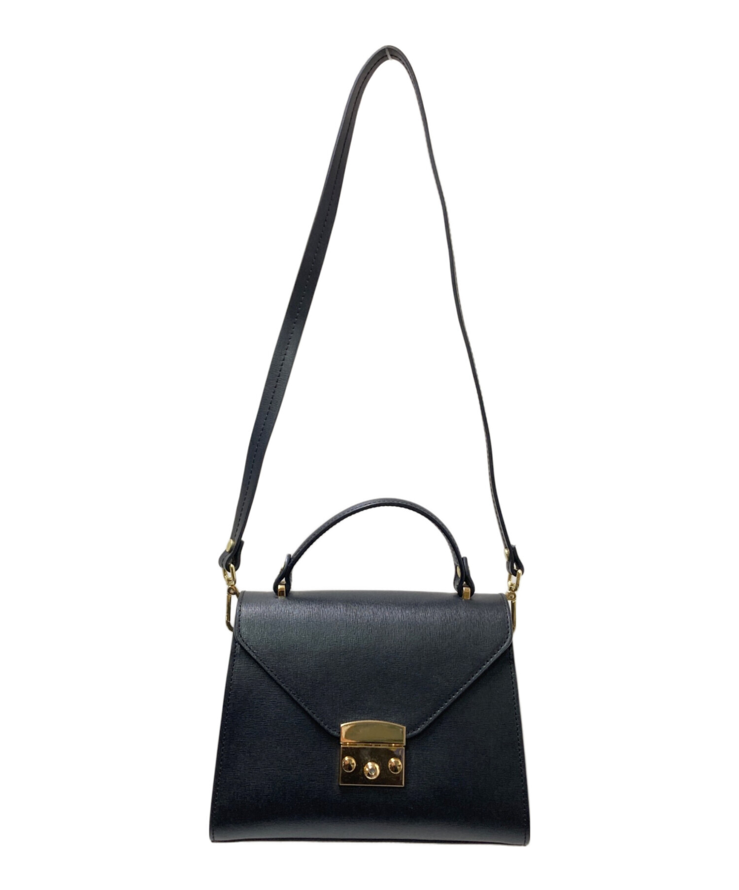 中古・古着通販】CAMELIA ROMA (カメリアローマ) LEATHER HANDBAG