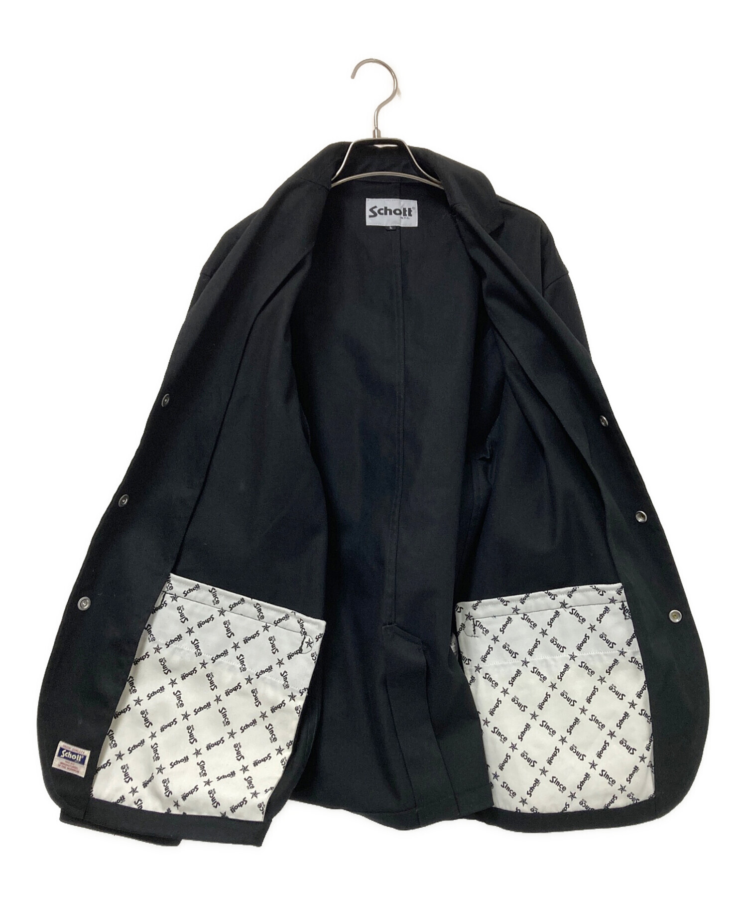 中古・古着通販】Schott (ショット) TC 3B JACKET ブラック サイズ:L