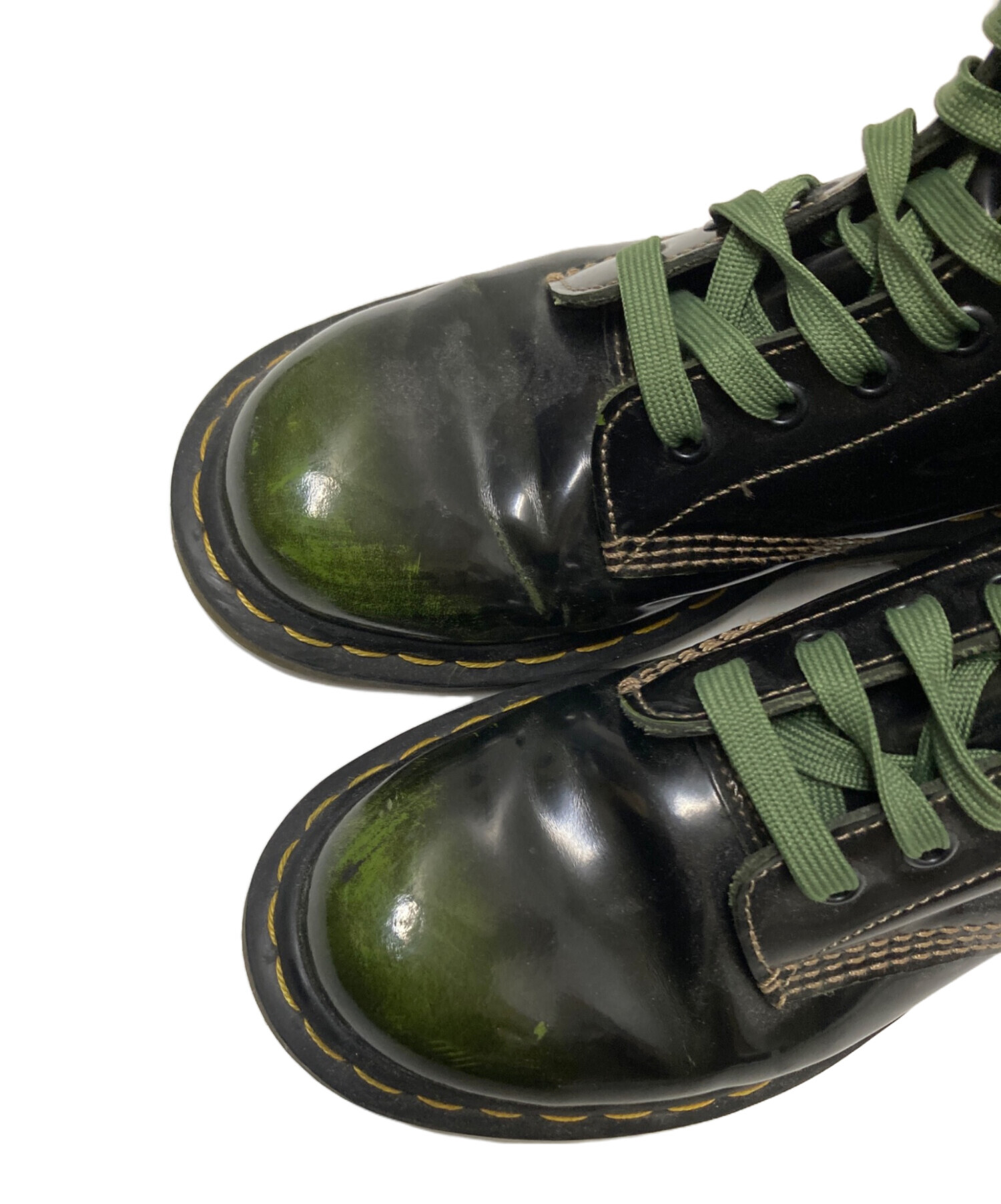 わさび Dr.Martens キッズ8ホールブーツ グリーン わさび様 専用 Dr