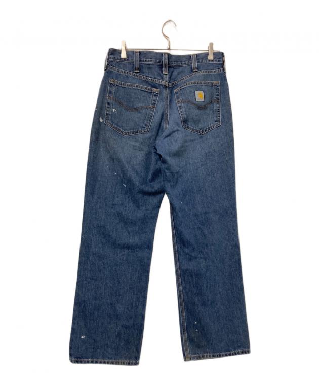Carhartt カーハート デニム地 エプロン インディゴ 中古・古着通販】CarHartt (カーハート) ペイントデニムパンツ