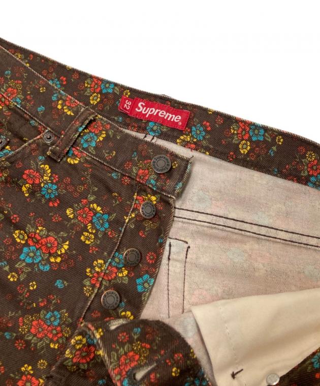 中古・古着通販】SUPREME (シュプリーム) Regular Jean Flowers